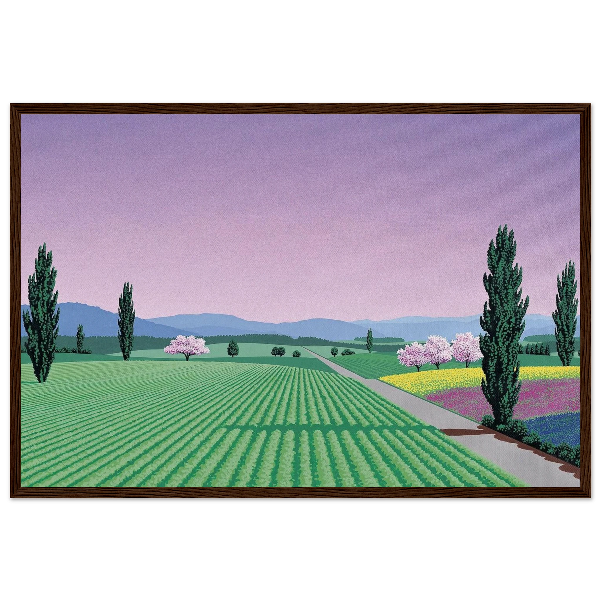 Farmlands Framed Poster | Hiroshi Nagai Framed Prints Wall Art | Hiroshi Nagai Prints