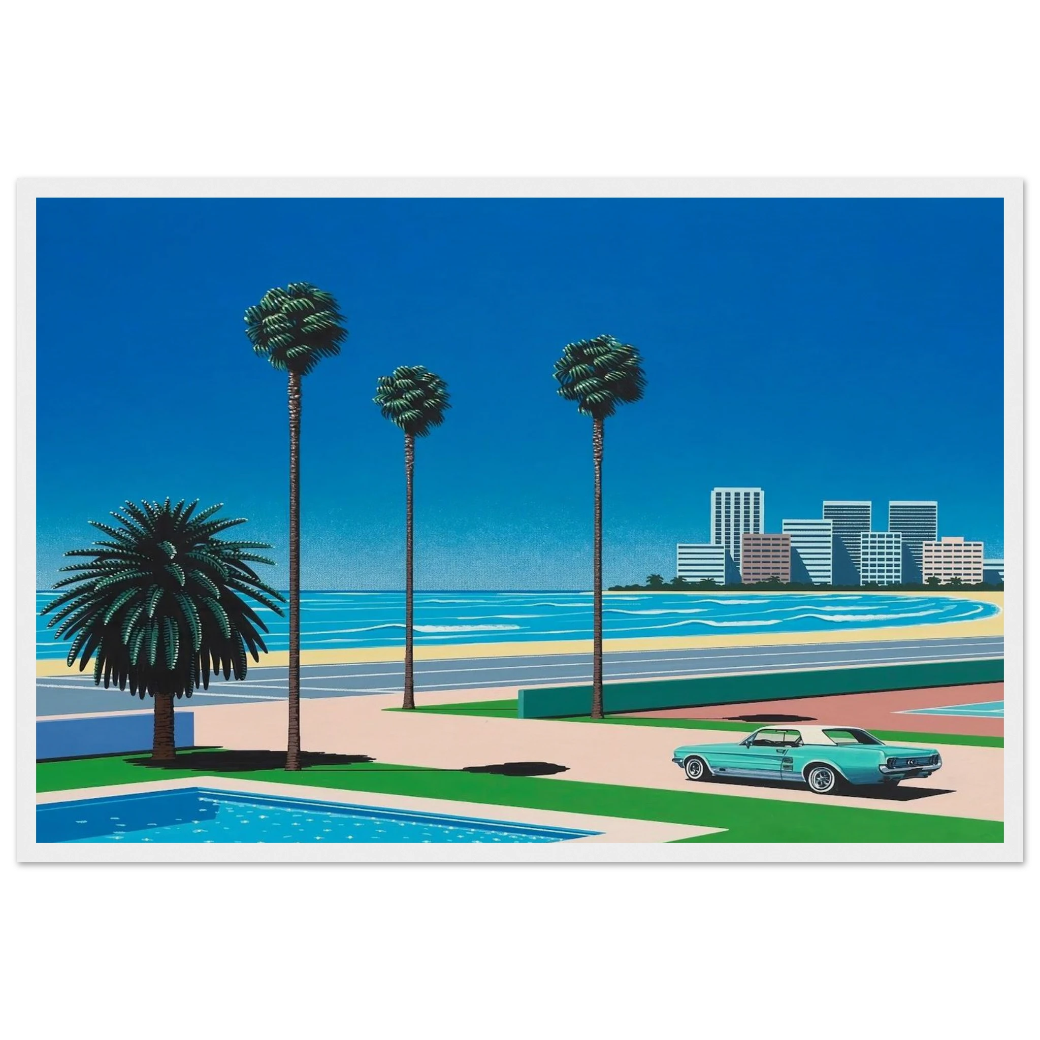 Sunshine Reggae Framed Poster | Hiroshi Nagai Framed Prints Wall Art | Hiroshi Nagai Prints