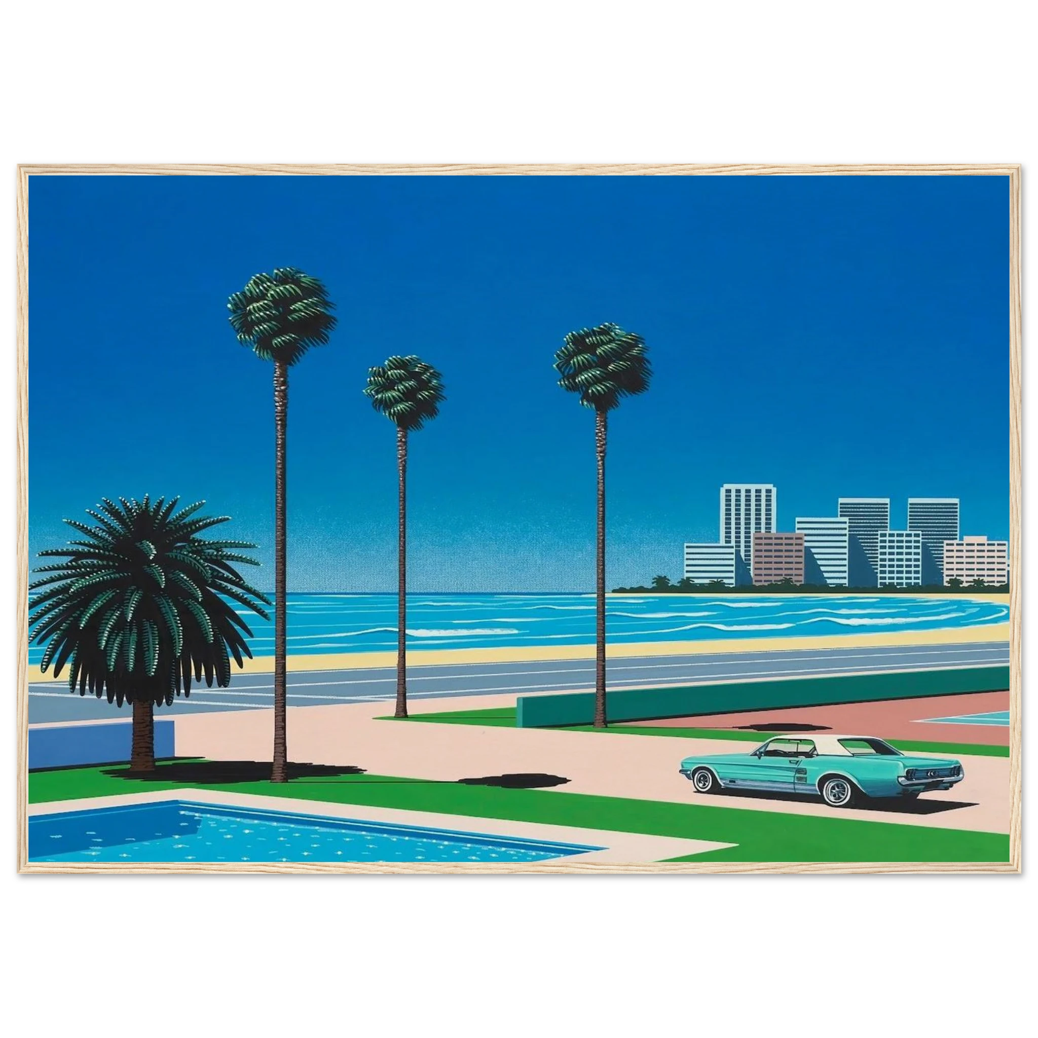 Sunshine Reggae Framed Poster | Hiroshi Nagai Framed Prints Wall Art | Hiroshi Nagai Prints