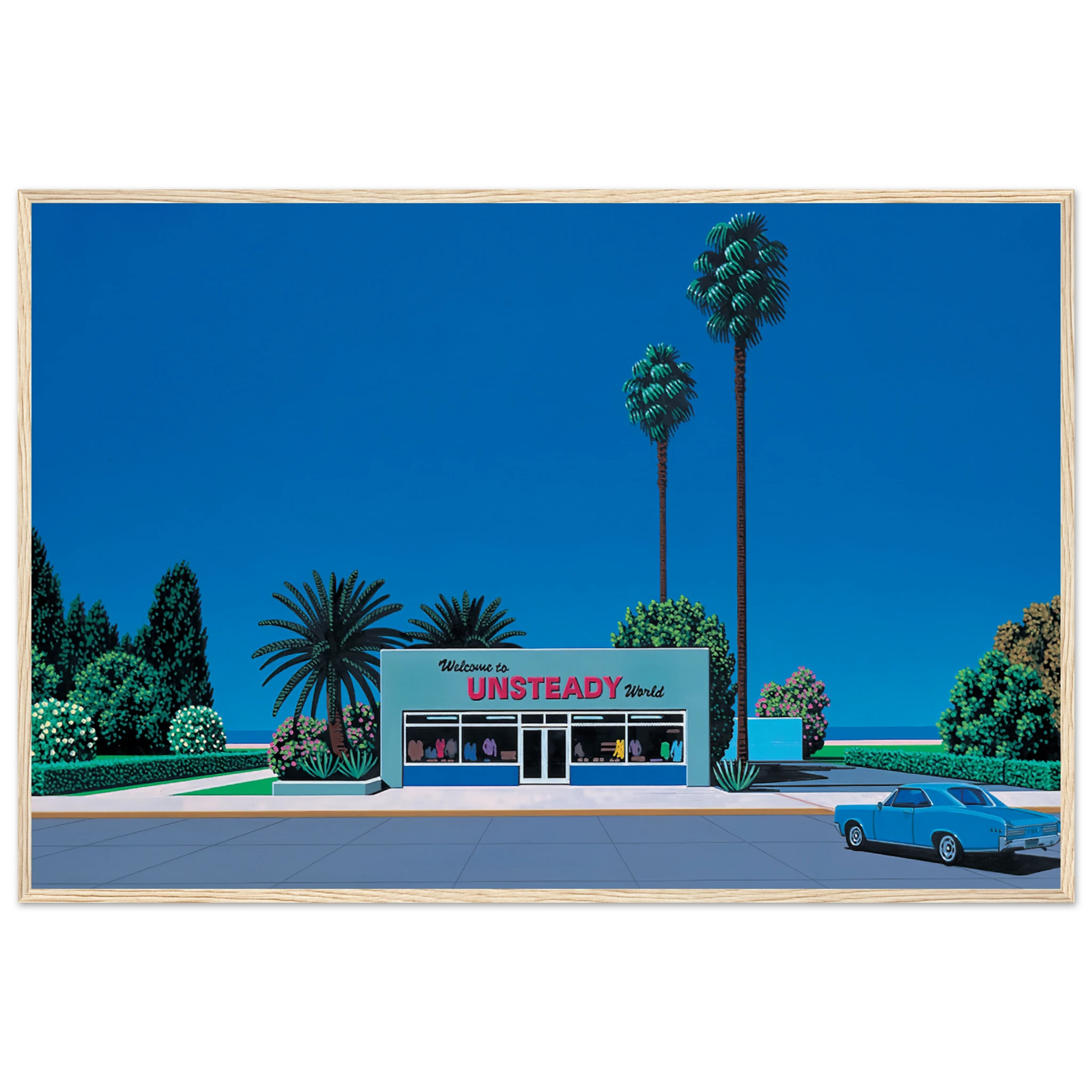 Unsteady World Framed Poster | Hiroshi Nagai Framed Prints Wall Art | Hiroshi Nagai Prints