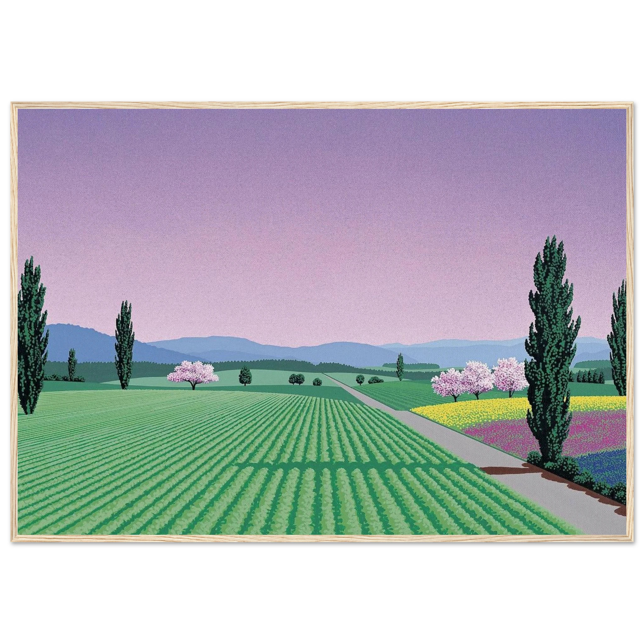 Farmlands Framed Poster | Hiroshi Nagai Framed Prints Wall Art | Hiroshi Nagai Prints
