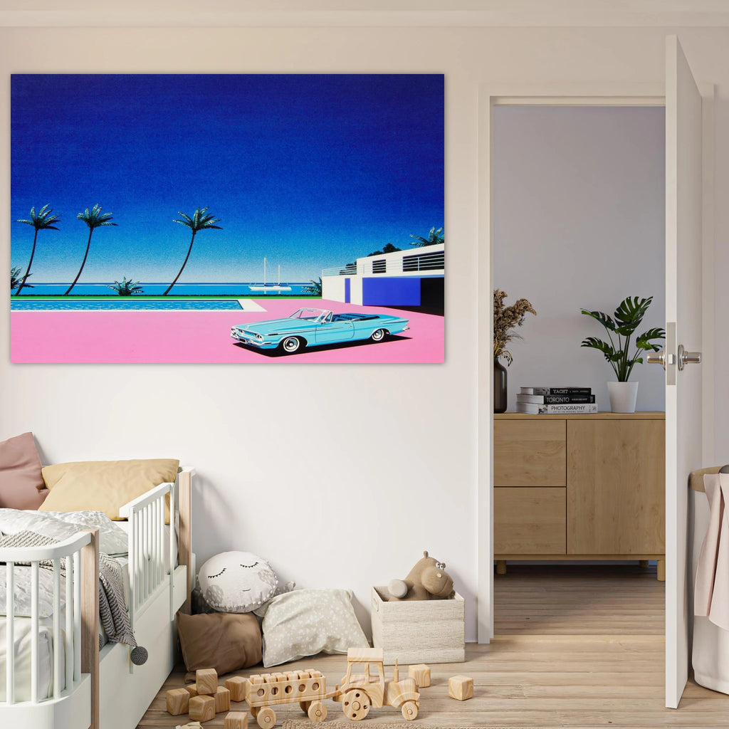 Pink Driveway Poster | Hiroshi Nagai Poster | Hiroshi Nagai Prints