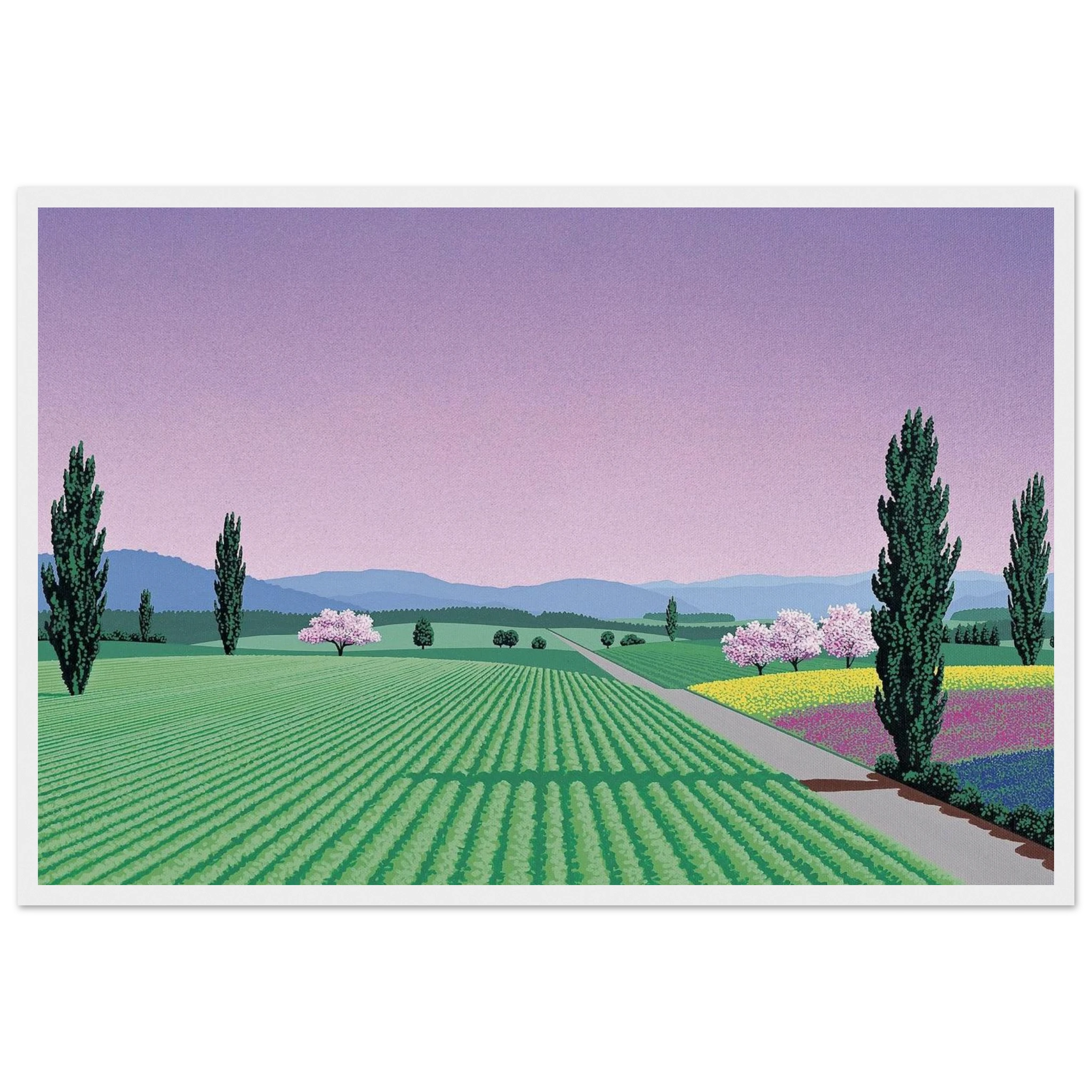 Farmlands Framed Poster | Hiroshi Nagai Framed Prints Wall Art | Hiroshi Nagai Prints