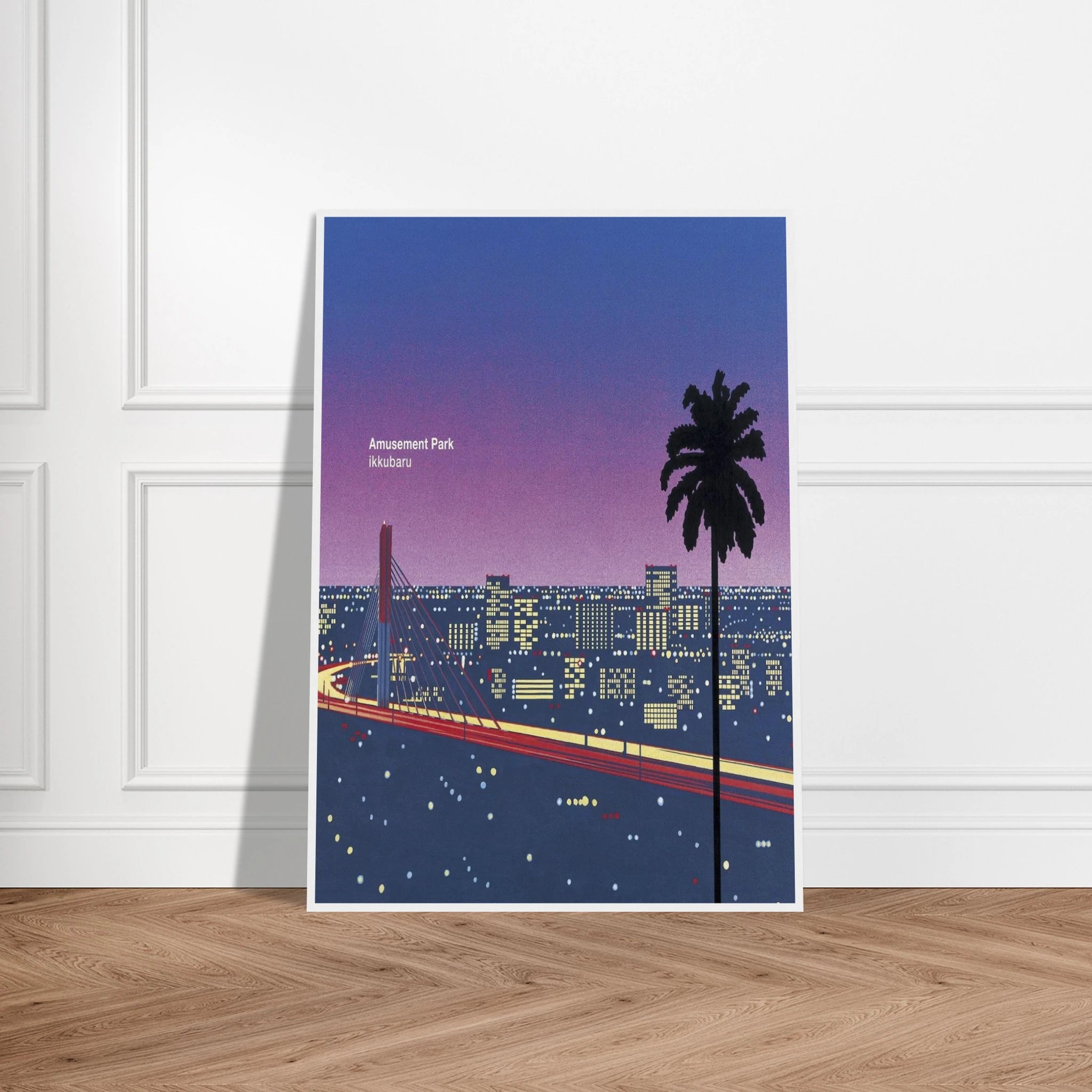 Ikkubaru Amusement City Framed Poster | Hiroshi Nagai Framed Prints Wall Art | Hiroshi Nagai Prints