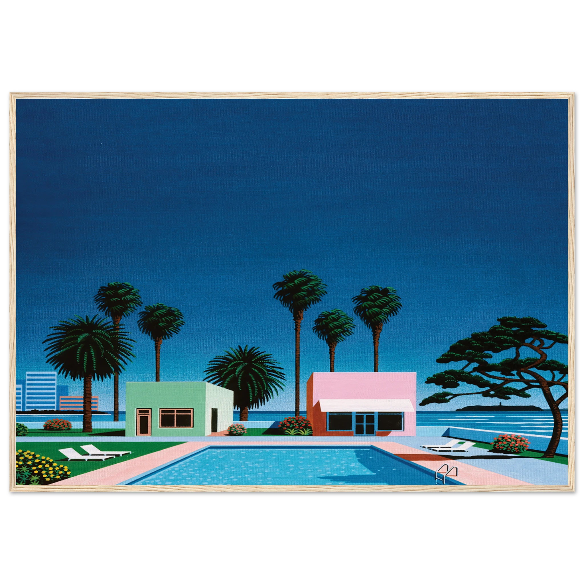 Pacific Breeze Framed Poster | Hiroshi Nagai Framed Prints Wall Art | Hiroshi Nagai Prints