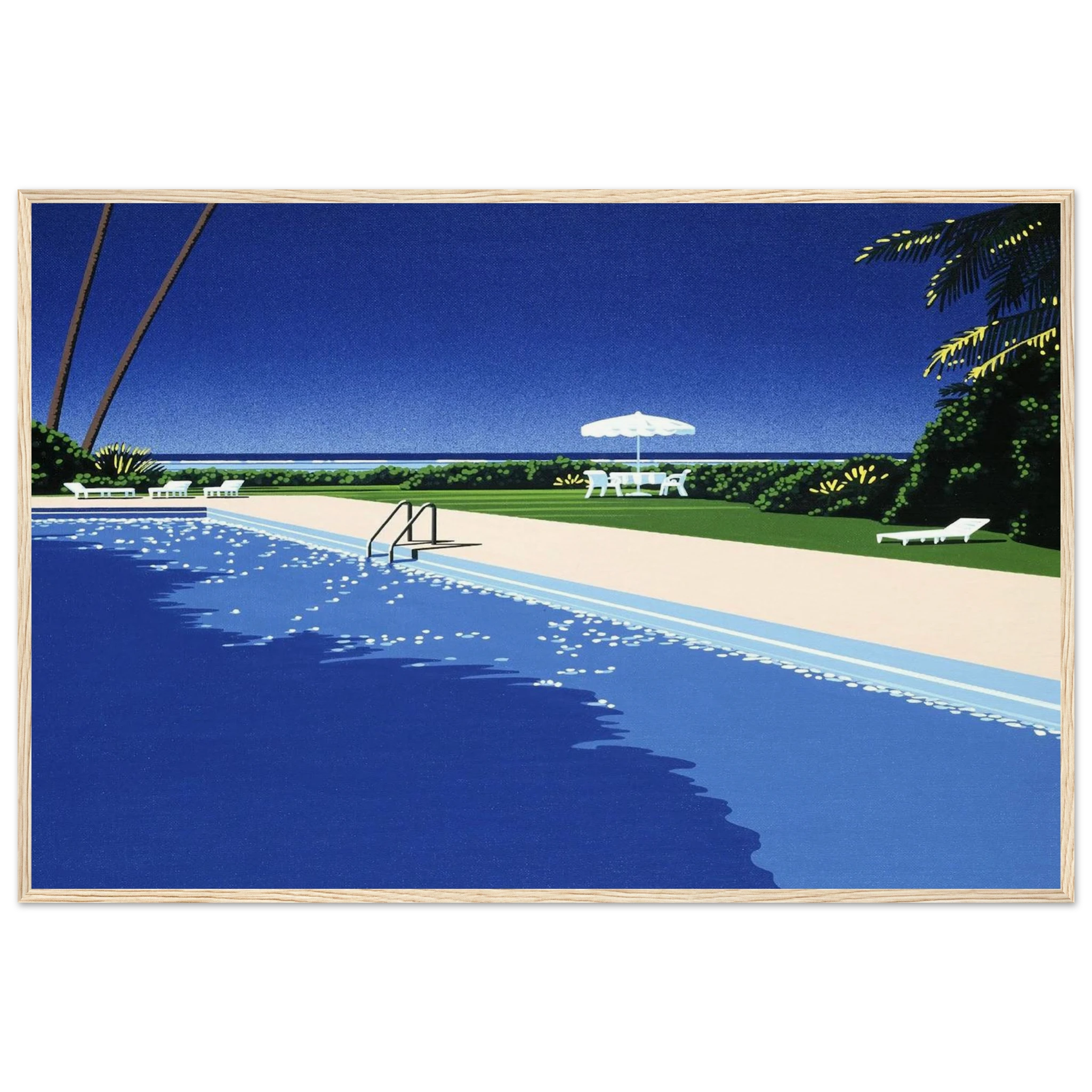 Deck Framed Poster | Hiroshi Nagai Framed Prints Wall Art | Hiroshi Nagai Prints