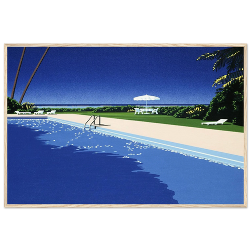 Deck Framed Poster | Hiroshi Nagai Framed Prints Wall Art | Hiroshi Nagai Prints