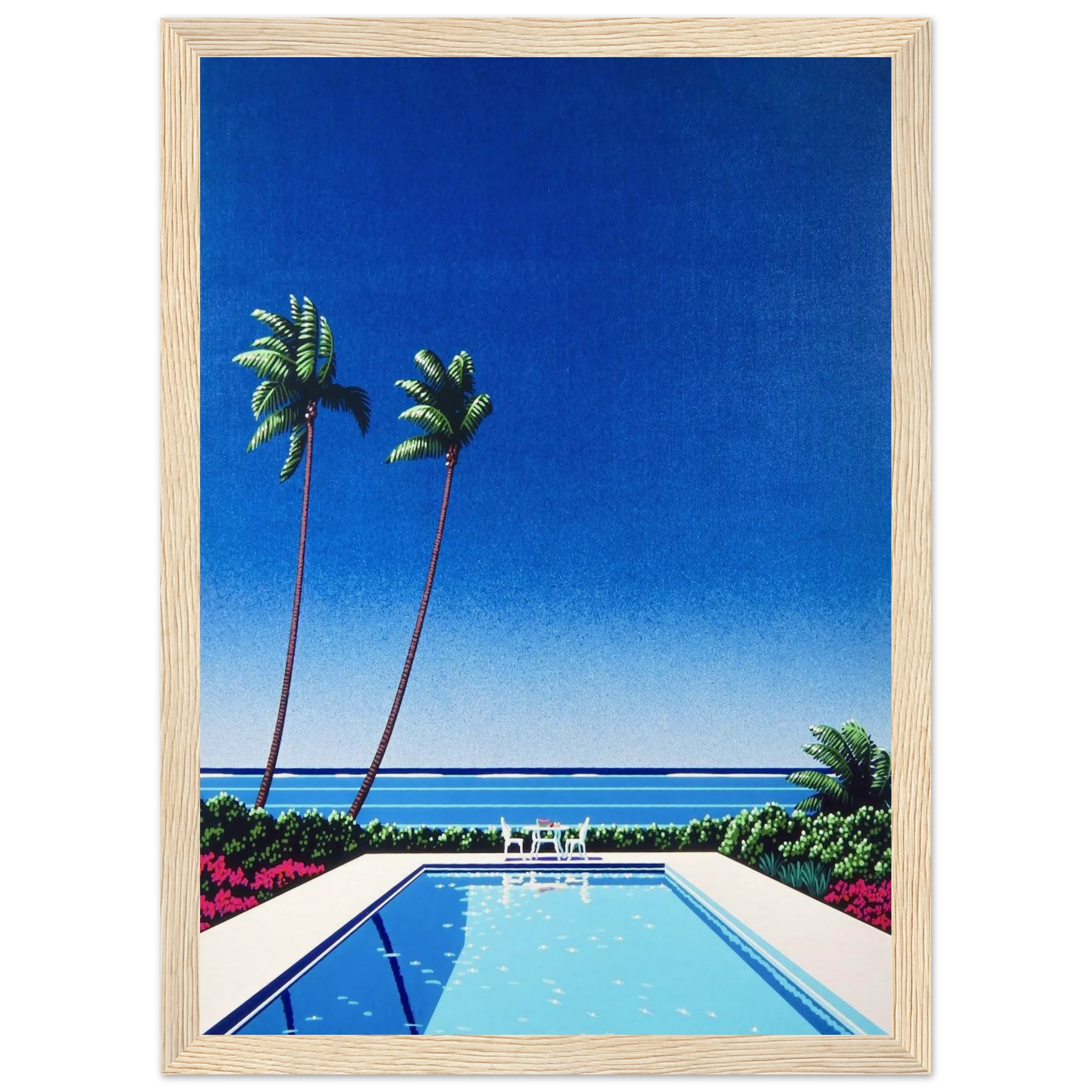 Watermelon Pool Framed Poster | Hiroshi Nagai Framed Prints Wall Art | Hiroshi Nagai Prints
