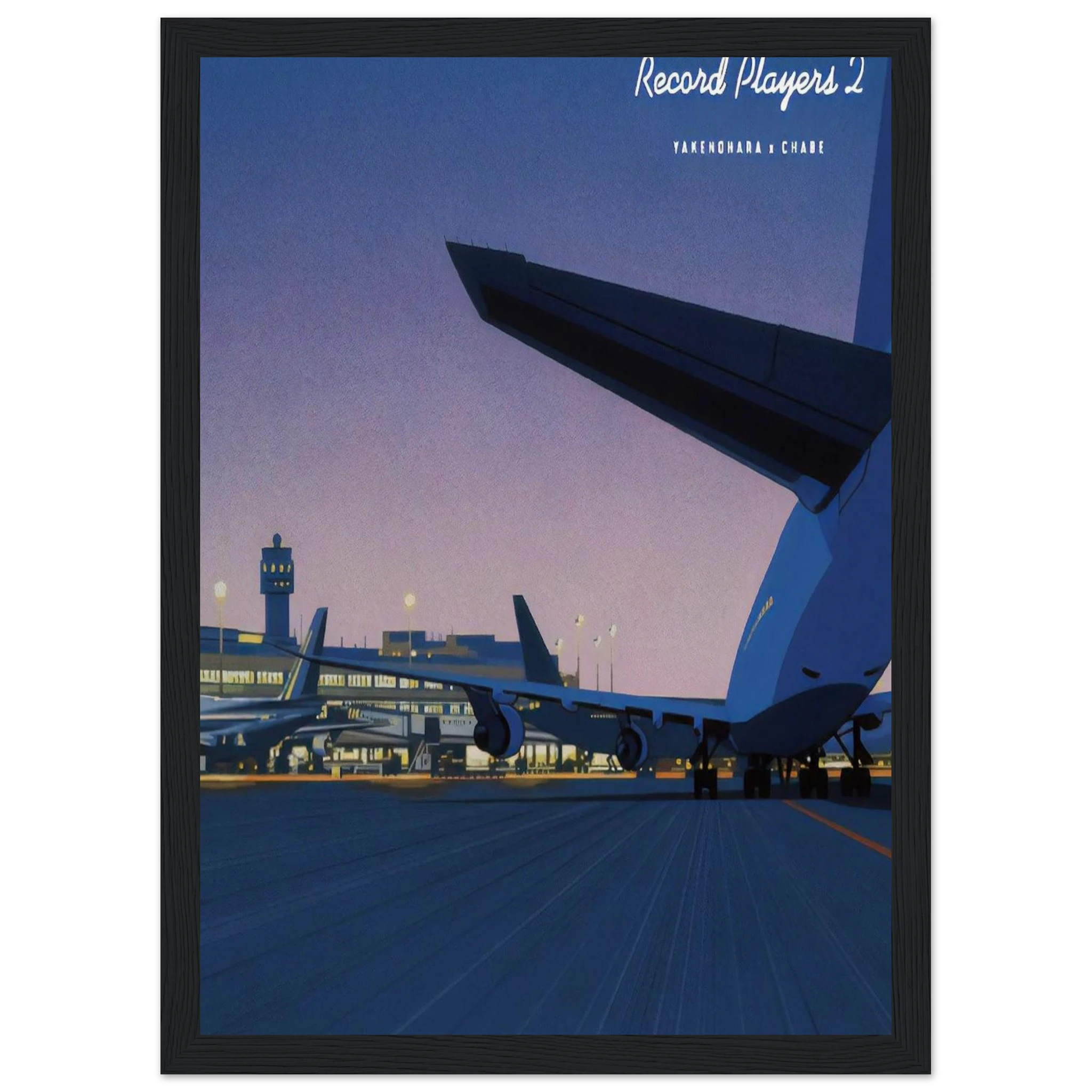 Taxiway Framed Poster | Hiroshi Nagai Framed Prints Wall Art | Hiroshi Nagai Prints