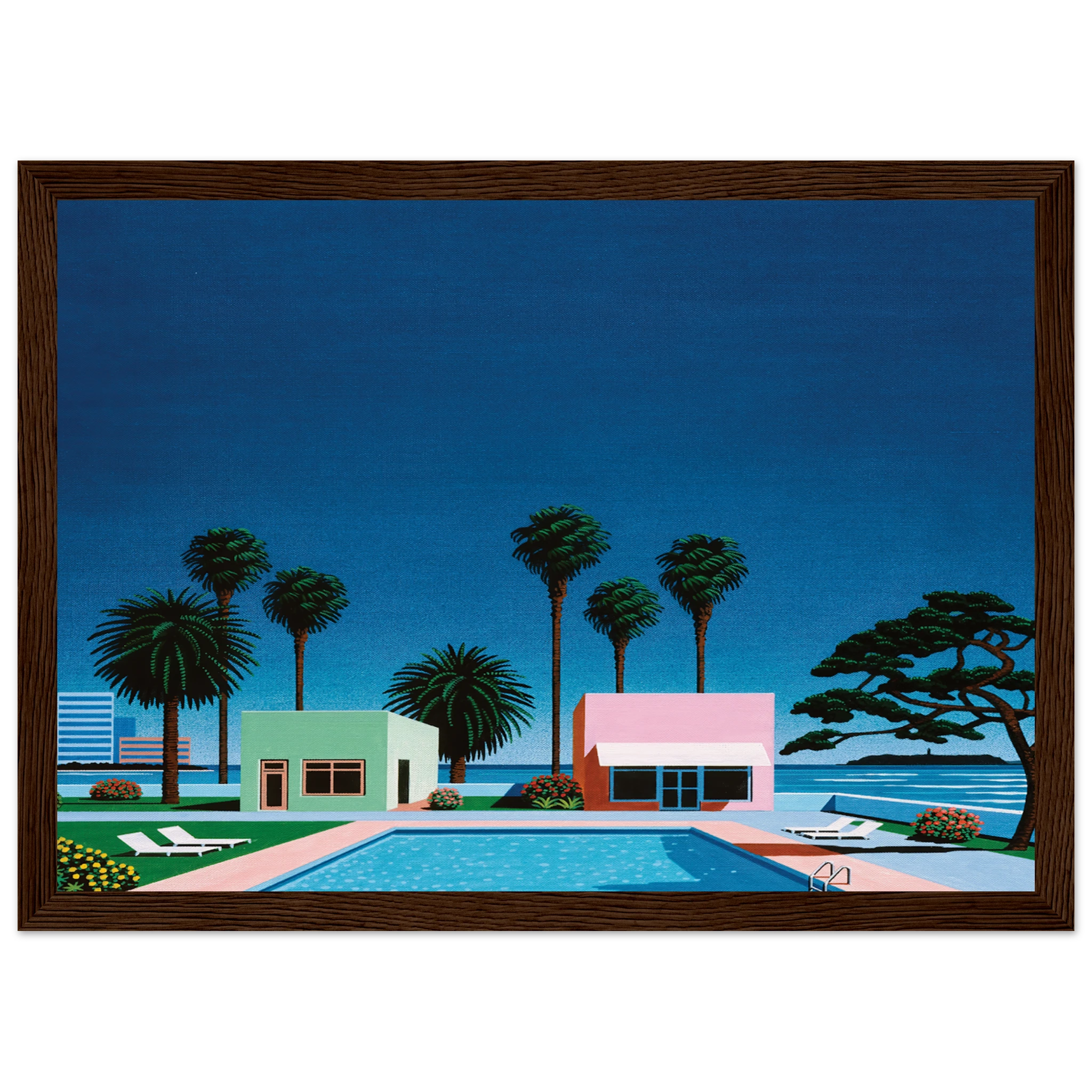 Pacific Breeze Framed Poster | Hiroshi Nagai Framed Prints Wall Art | Hiroshi Nagai Prints