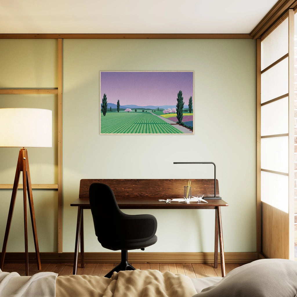 Farmlands Framed Poster | Hiroshi Nagai Framed Prints Wall Art | Hiroshi Nagai Prints