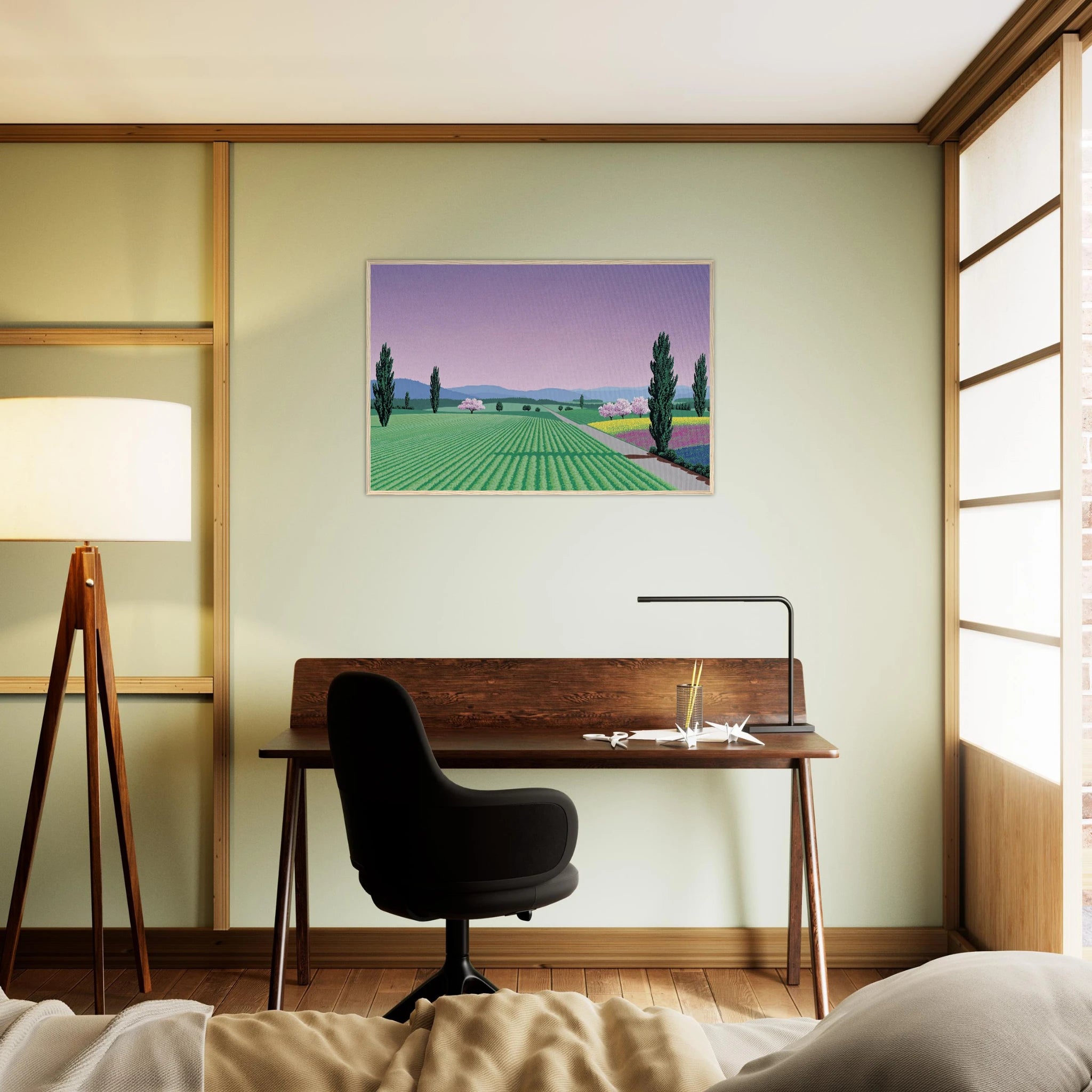 Farmlands Framed Poster | Hiroshi Nagai Framed Prints Wall Art | Hiroshi Nagai Prints
