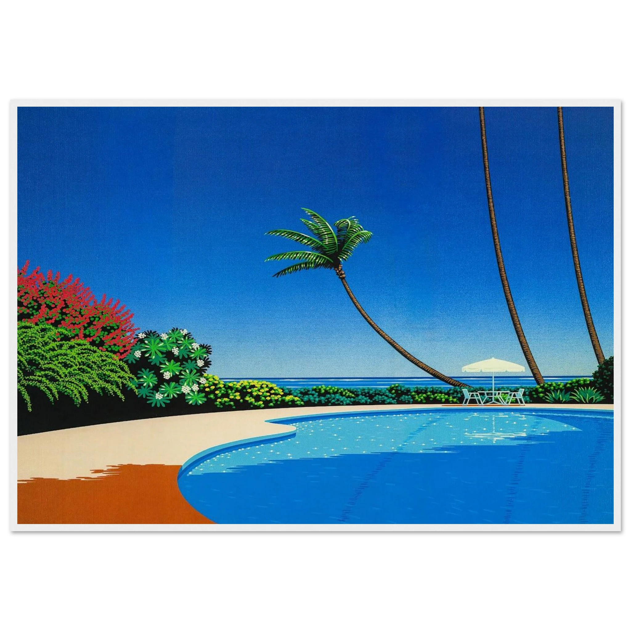 Shade of Palm Grove II Framed Poster | Hiroshi Nagai Framed Prints Wall Art | Hiroshi Nagai Prints