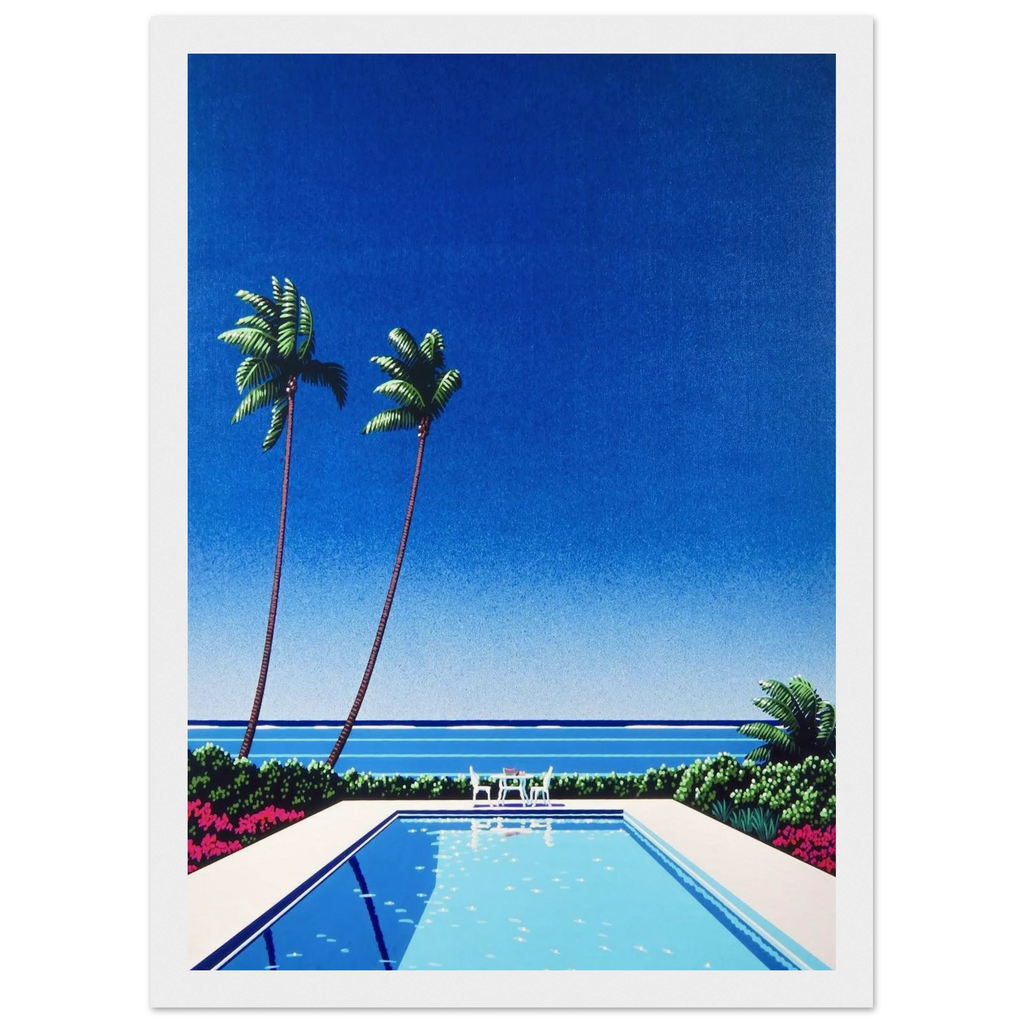 Watermelon Pool Framed Poster | Hiroshi Nagai Framed Prints Wall Art | Hiroshi Nagai Prints