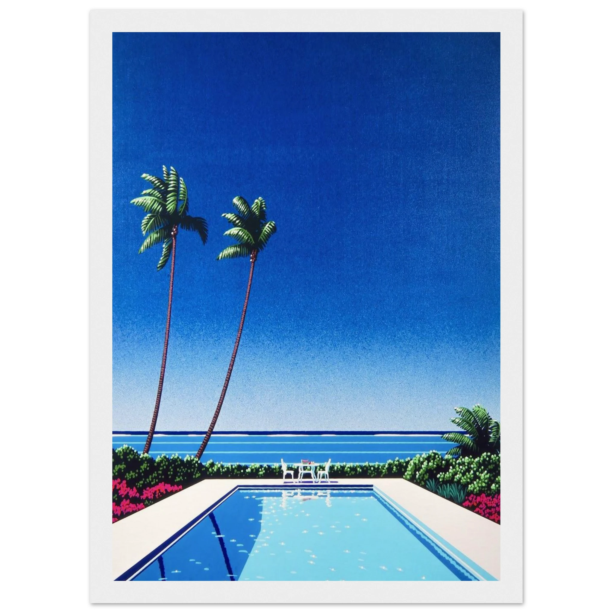 Watermelon Pool Framed Poster | Hiroshi Nagai Framed Prints Wall Art | Hiroshi Nagai Prints