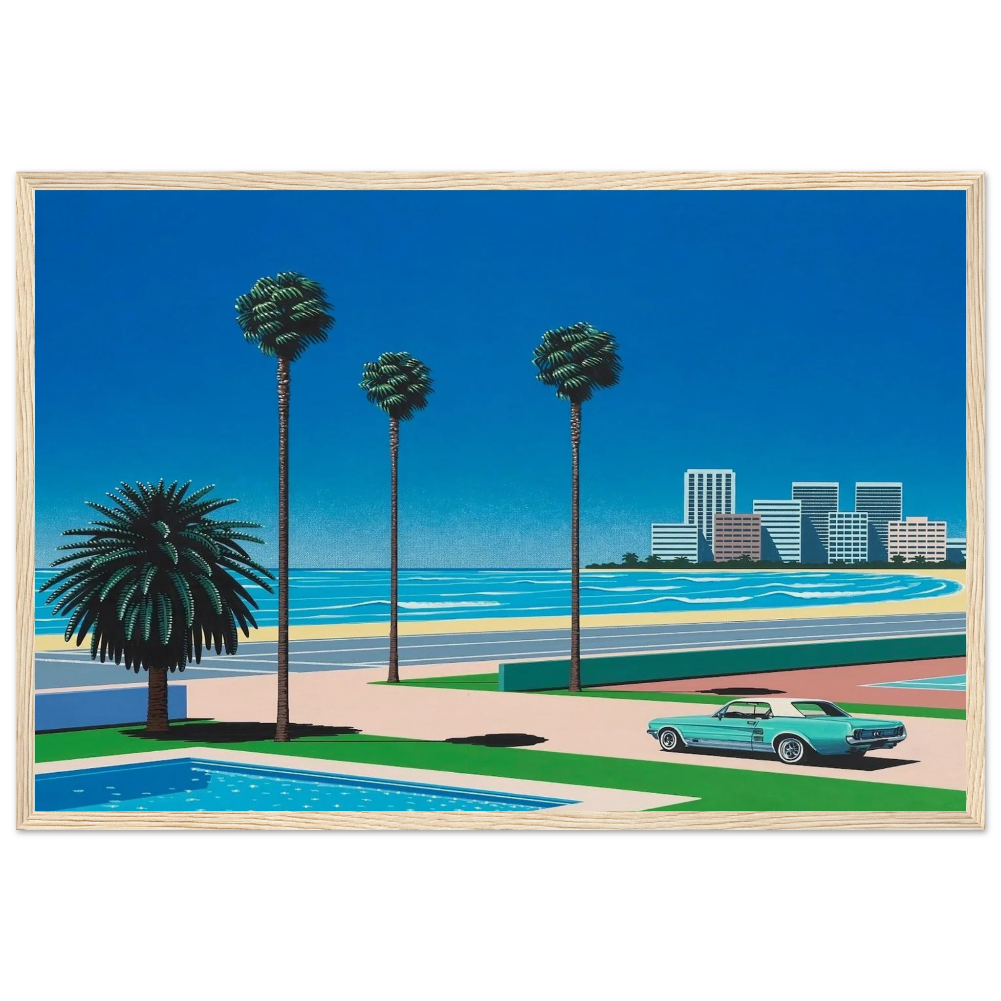 Sunshine Reggae Framed Poster | Hiroshi Nagai Framed Prints Wall Art | Hiroshi Nagai Prints