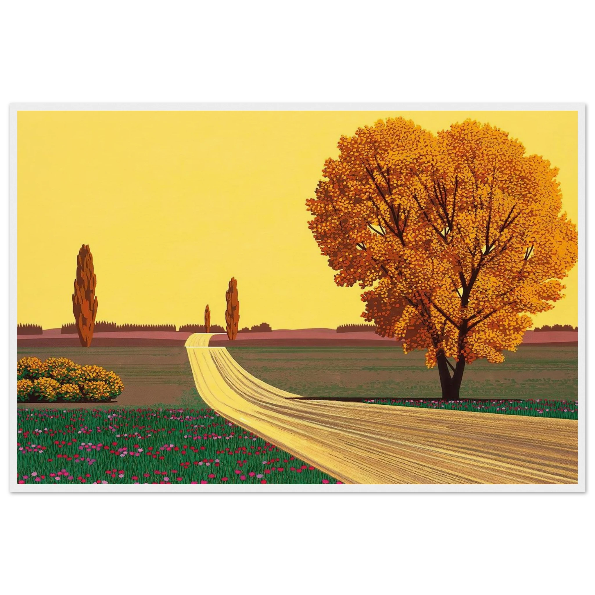Autumn Framed Poster | Hiroshi Nagai Framed Prints Wall Art | Hiroshi Nagai Prints