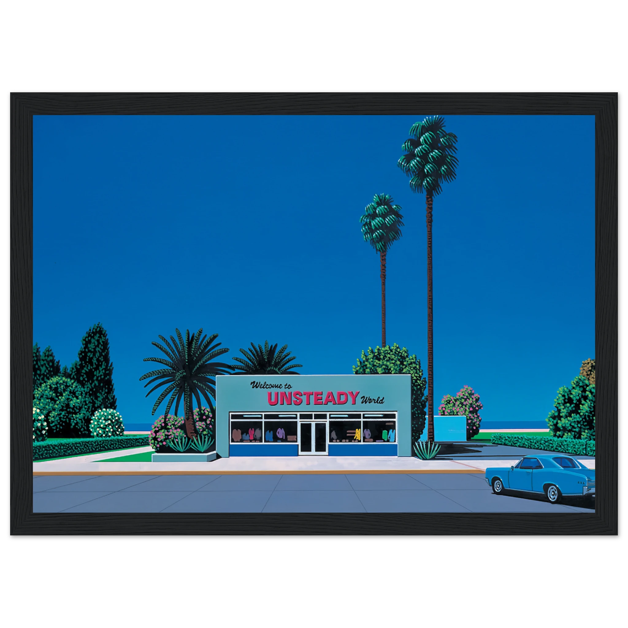 Unsteady World Framed Poster | Hiroshi Nagai Framed Prints Wall Art | Hiroshi Nagai Prints