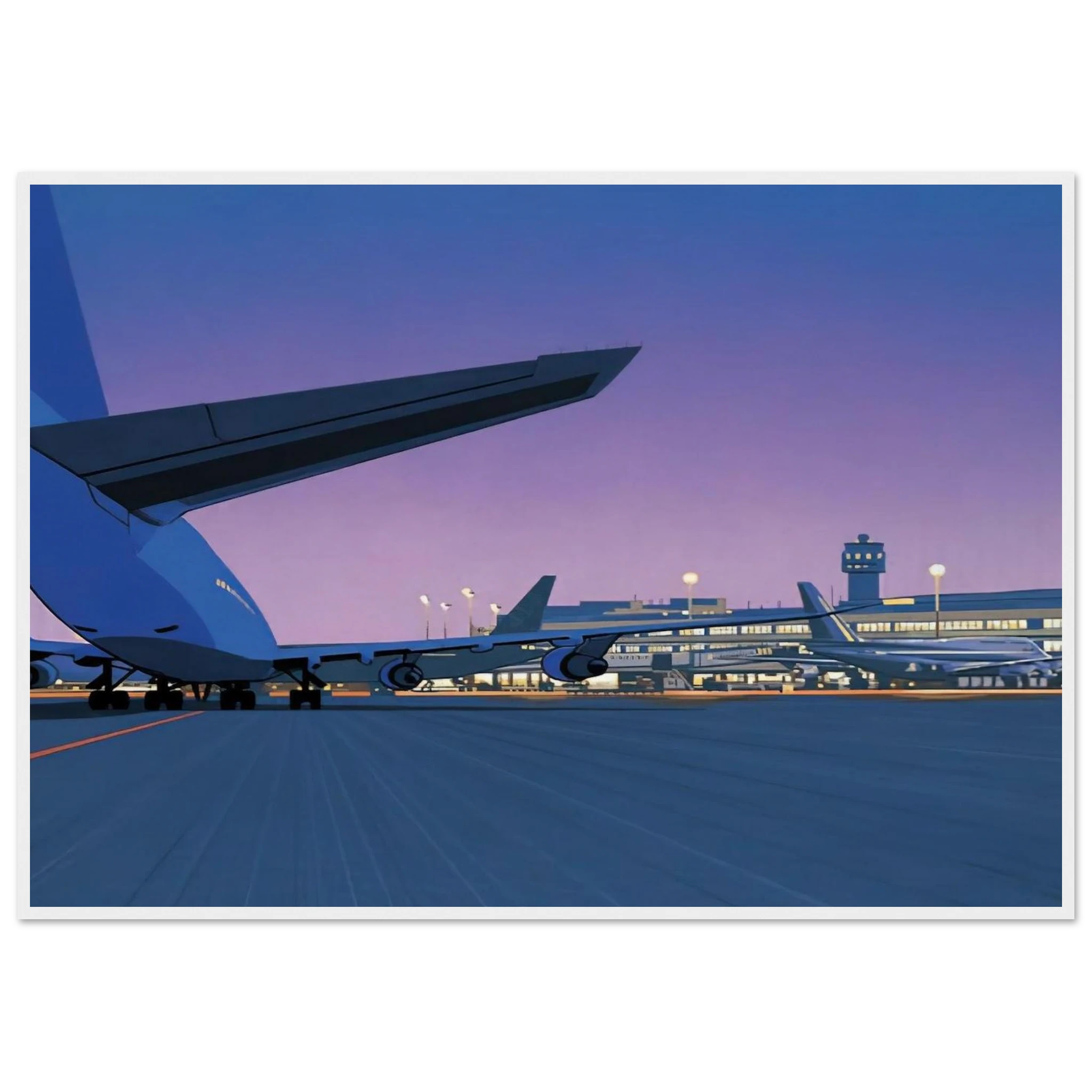 Taxiway Framed Poster | Hiroshi Nagai Framed Prints Wall Art | Hiroshi Nagai Prints