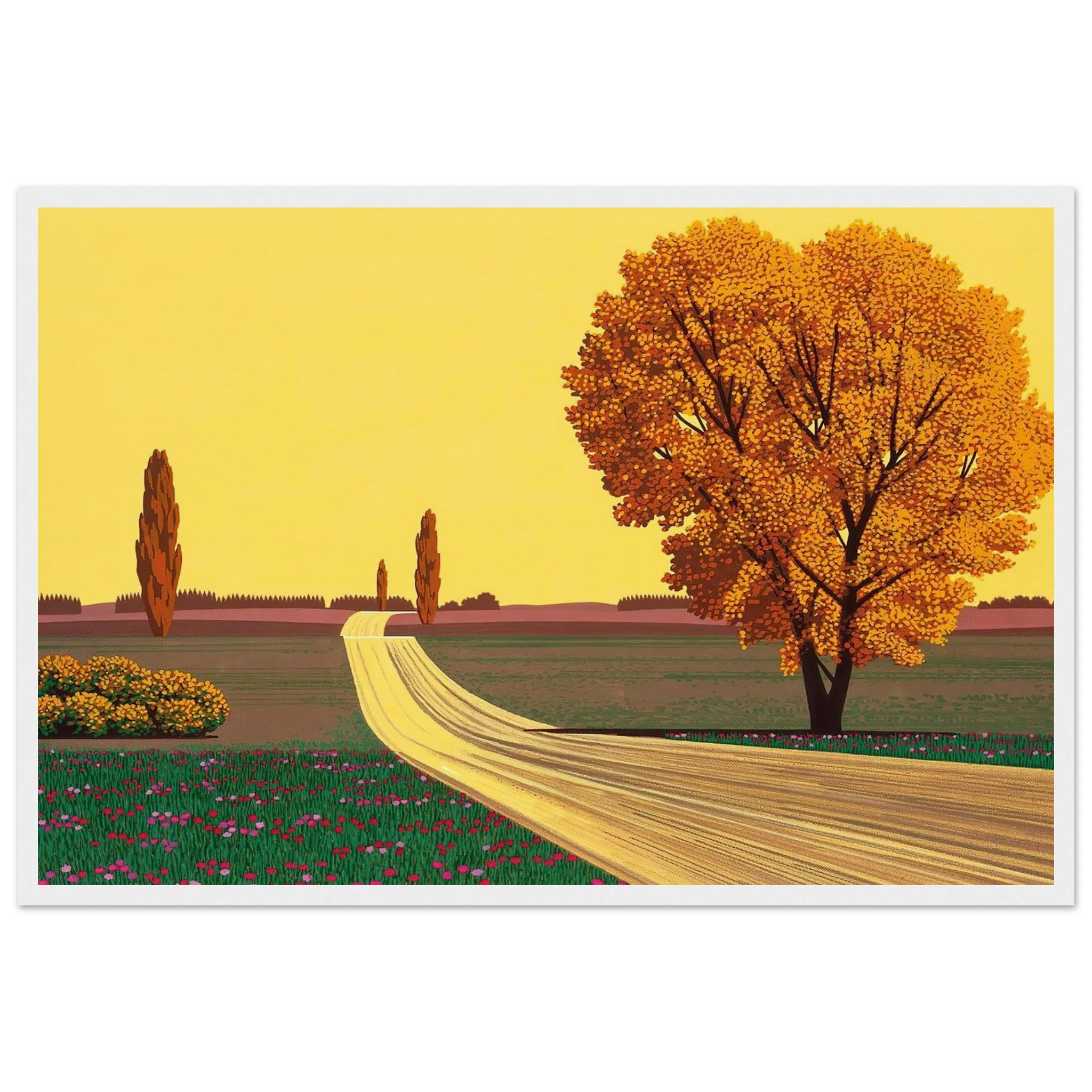 Autumn Framed Poster | Hiroshi Nagai Framed Prints Wall Art | Hiroshi Nagai Prints