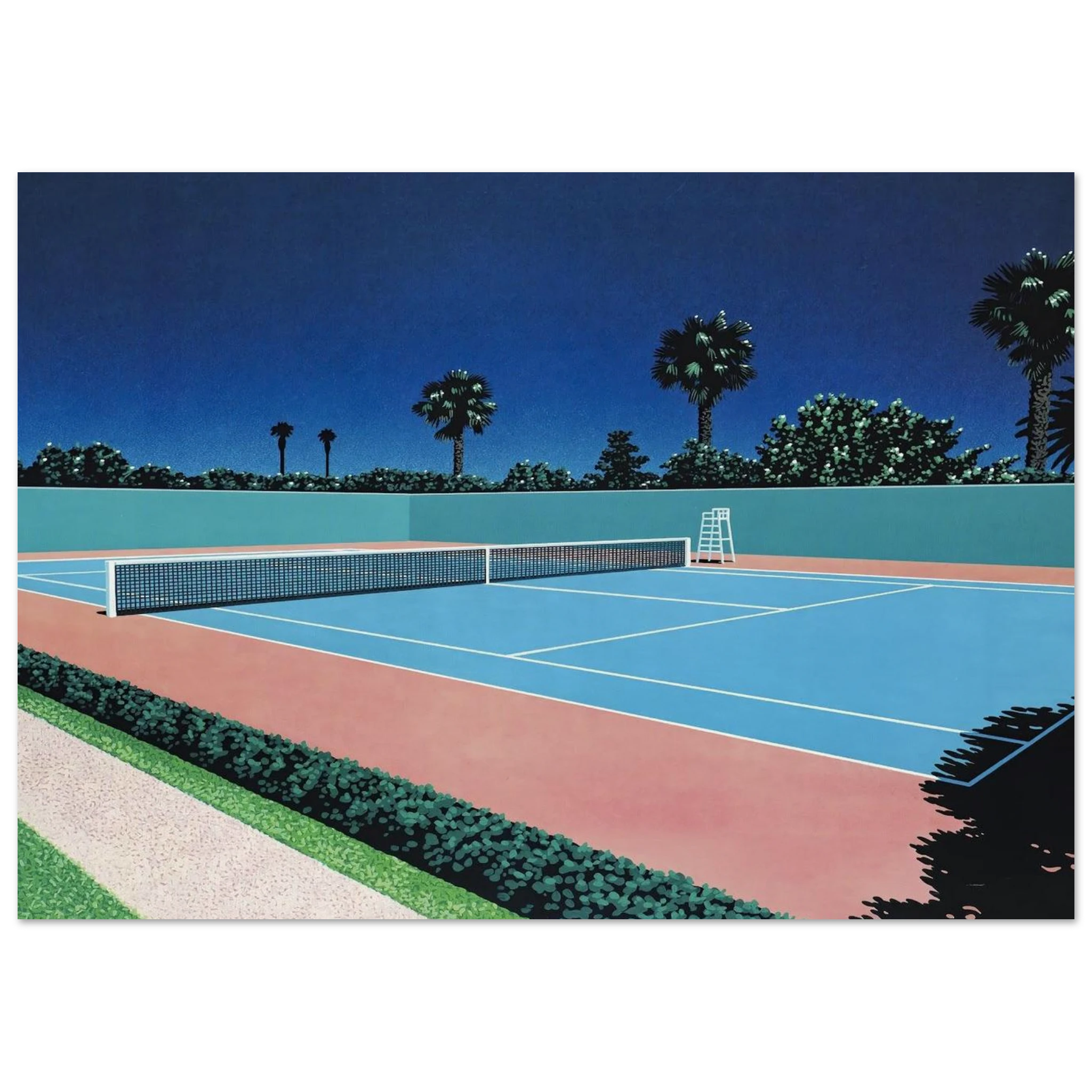 Tennis Court Poster | Hiroshi Nagai Poster | Hiroshi Nagai Prints