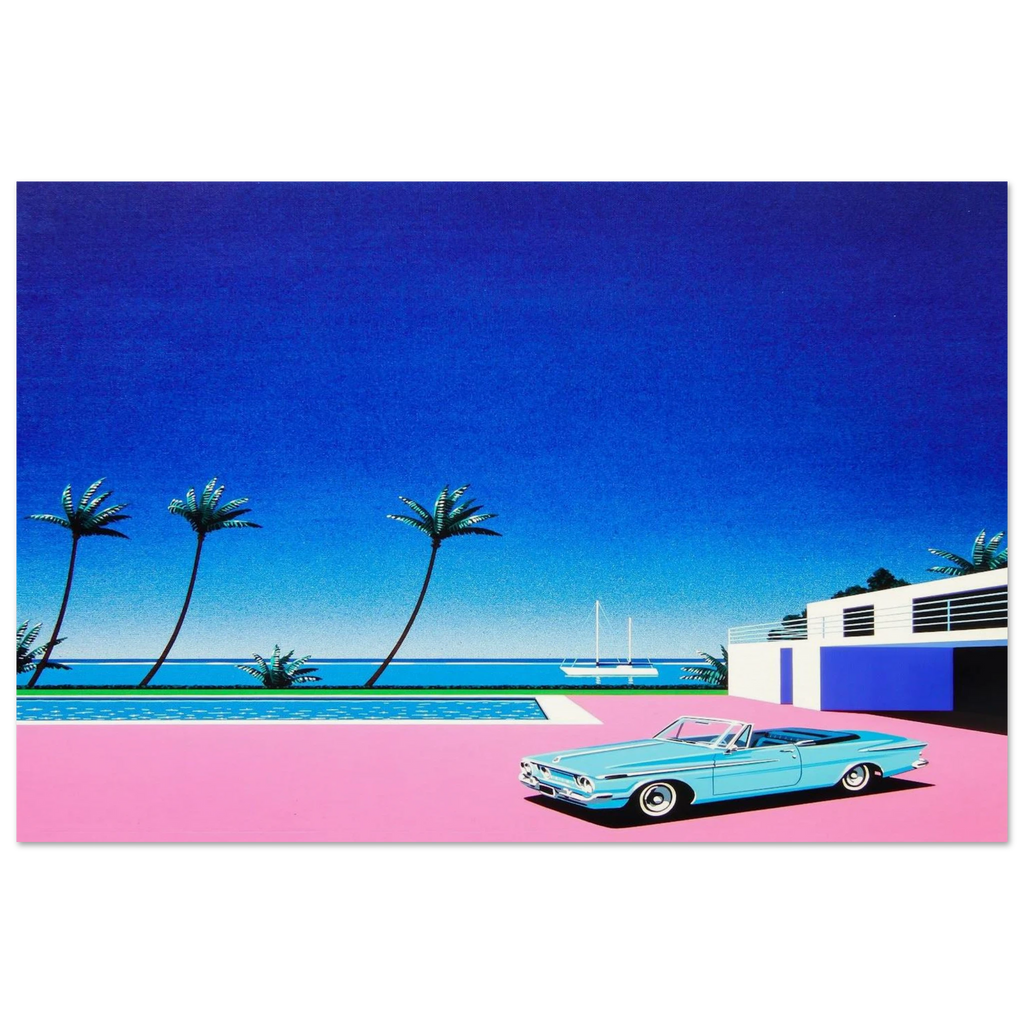 Pink Driveway Poster | Hiroshi Nagai Poster | Hiroshi Nagai Prints