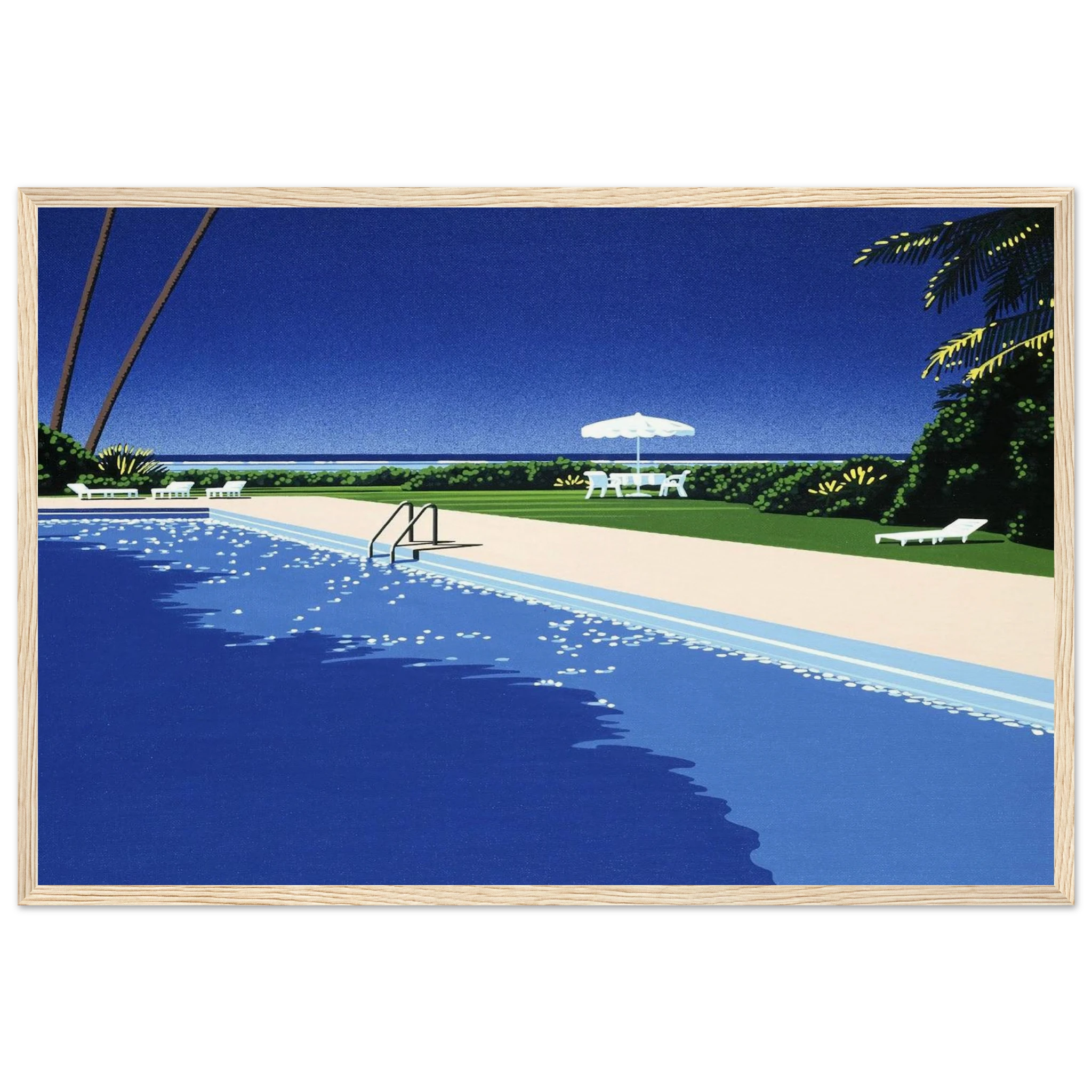 Deck Framed Poster | Hiroshi Nagai Framed Prints Wall Art | Hiroshi Nagai Prints
