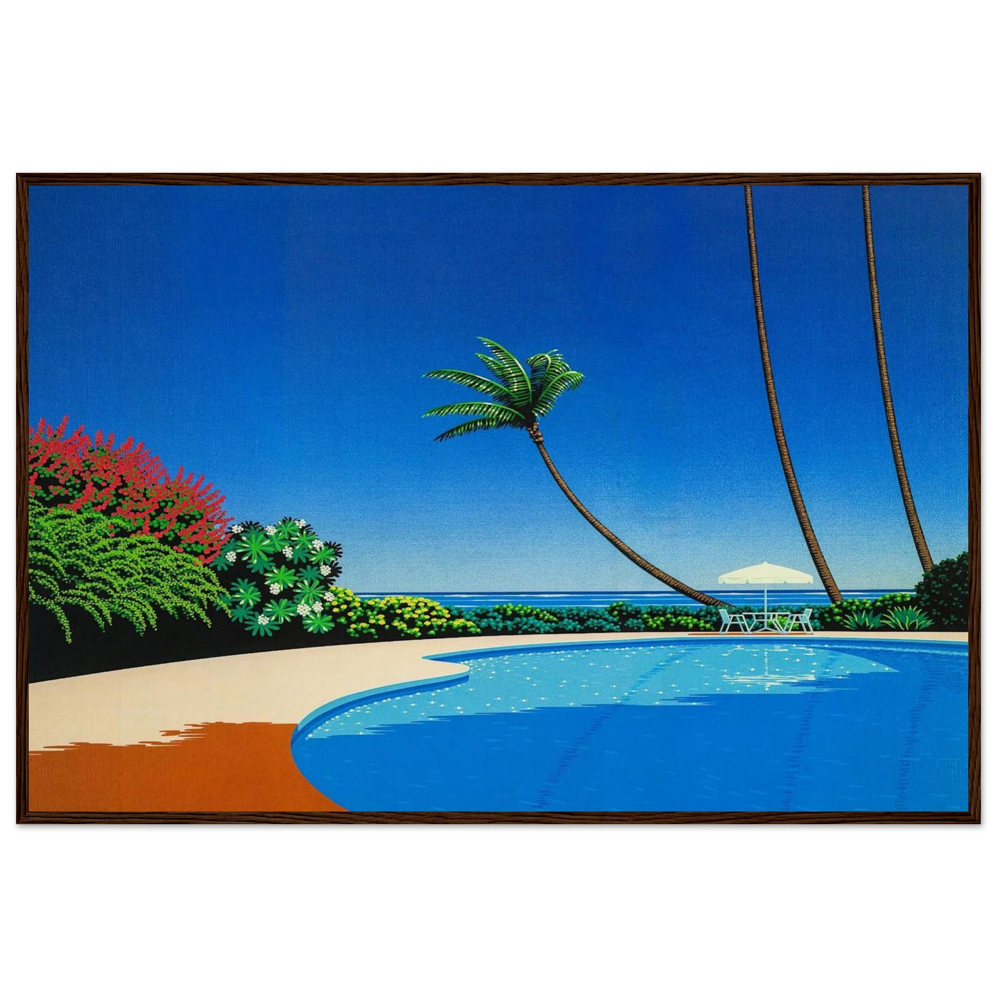 Shade of Palm Grove II Framed Poster | Hiroshi Nagai Framed Prints Wall Art | Hiroshi Nagai Prints