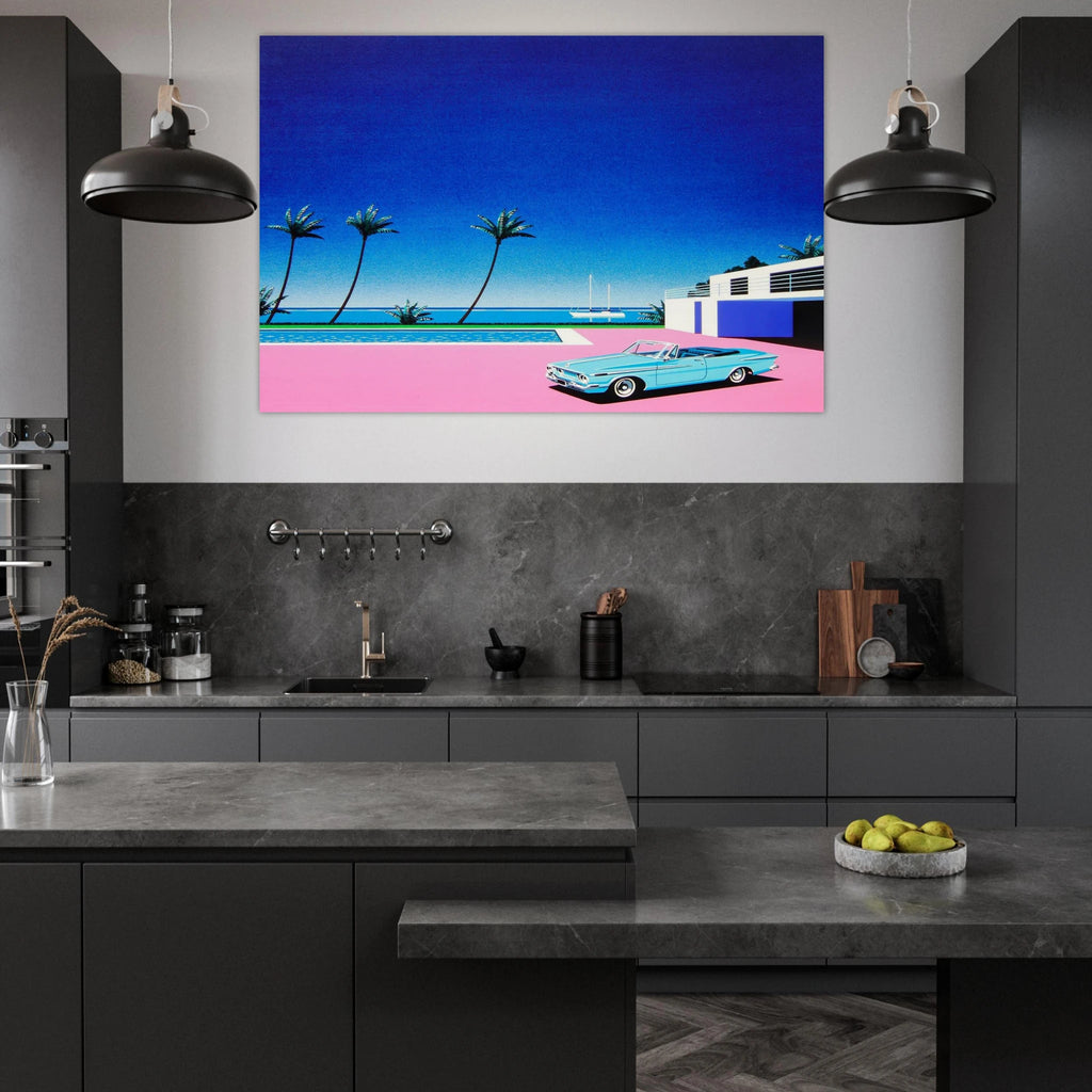 Pink Driveway Poster | Hiroshi Nagai Poster | Hiroshi Nagai Prints
