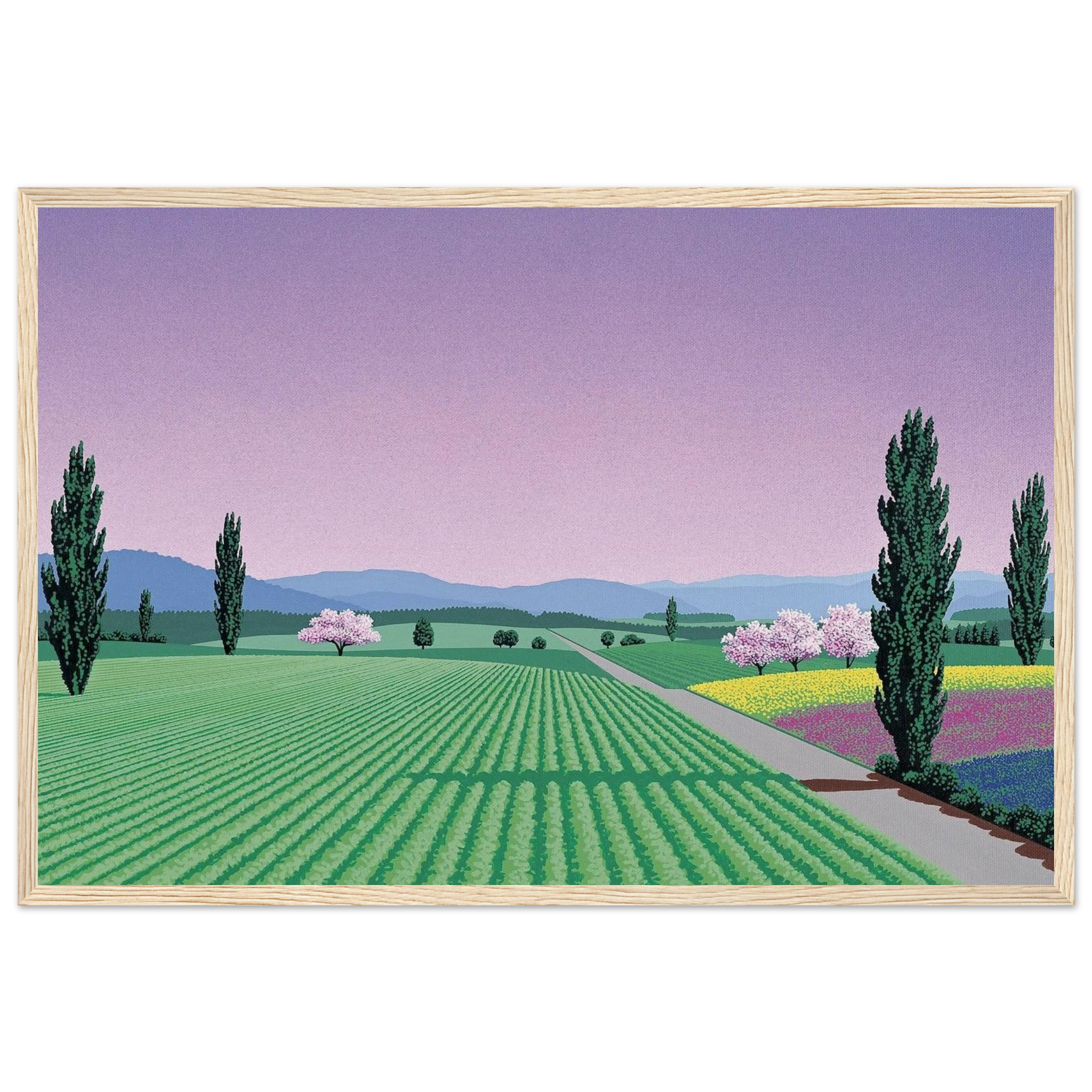 Farmlands Framed Poster | Hiroshi Nagai Framed Prints Wall Art | Hiroshi Nagai Prints