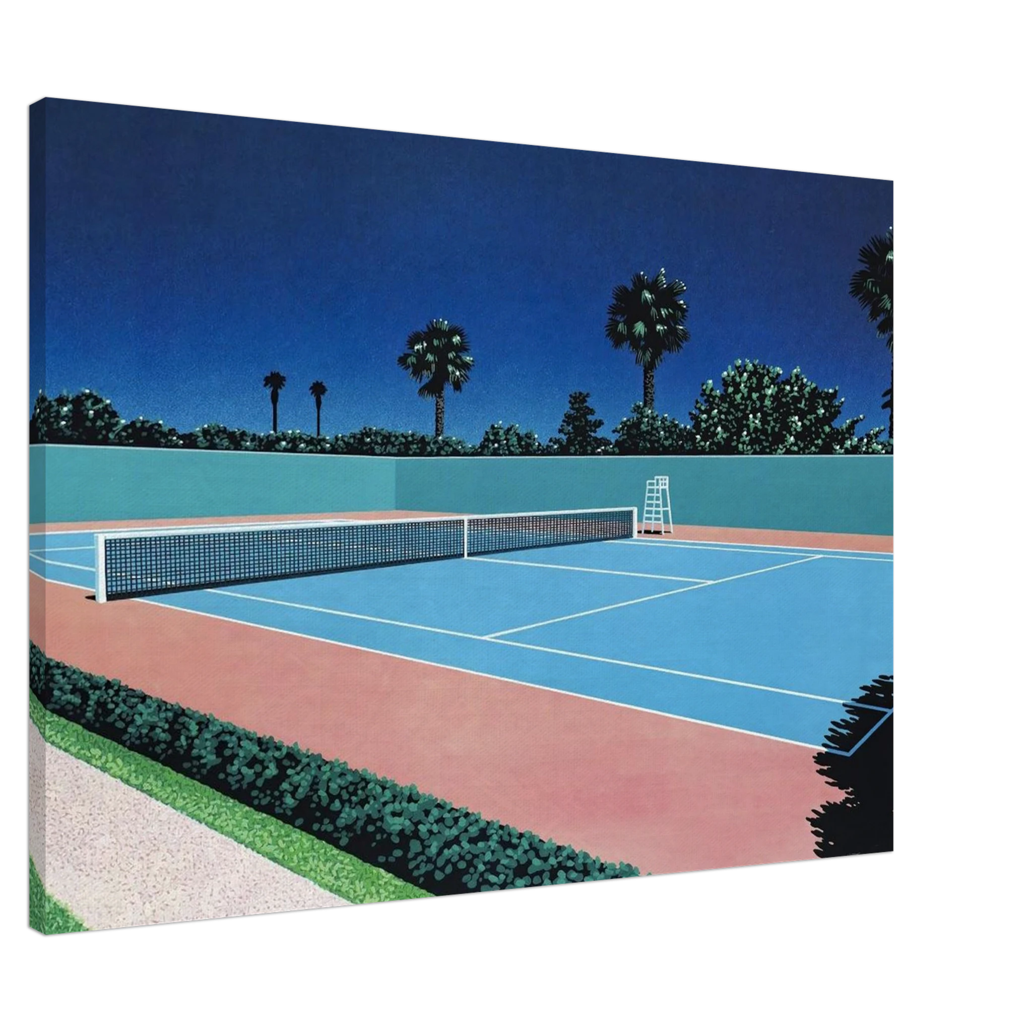 Tennis Court Canvas | Hiroshi Nagai Canvas | Hiroshi Nagai Prints