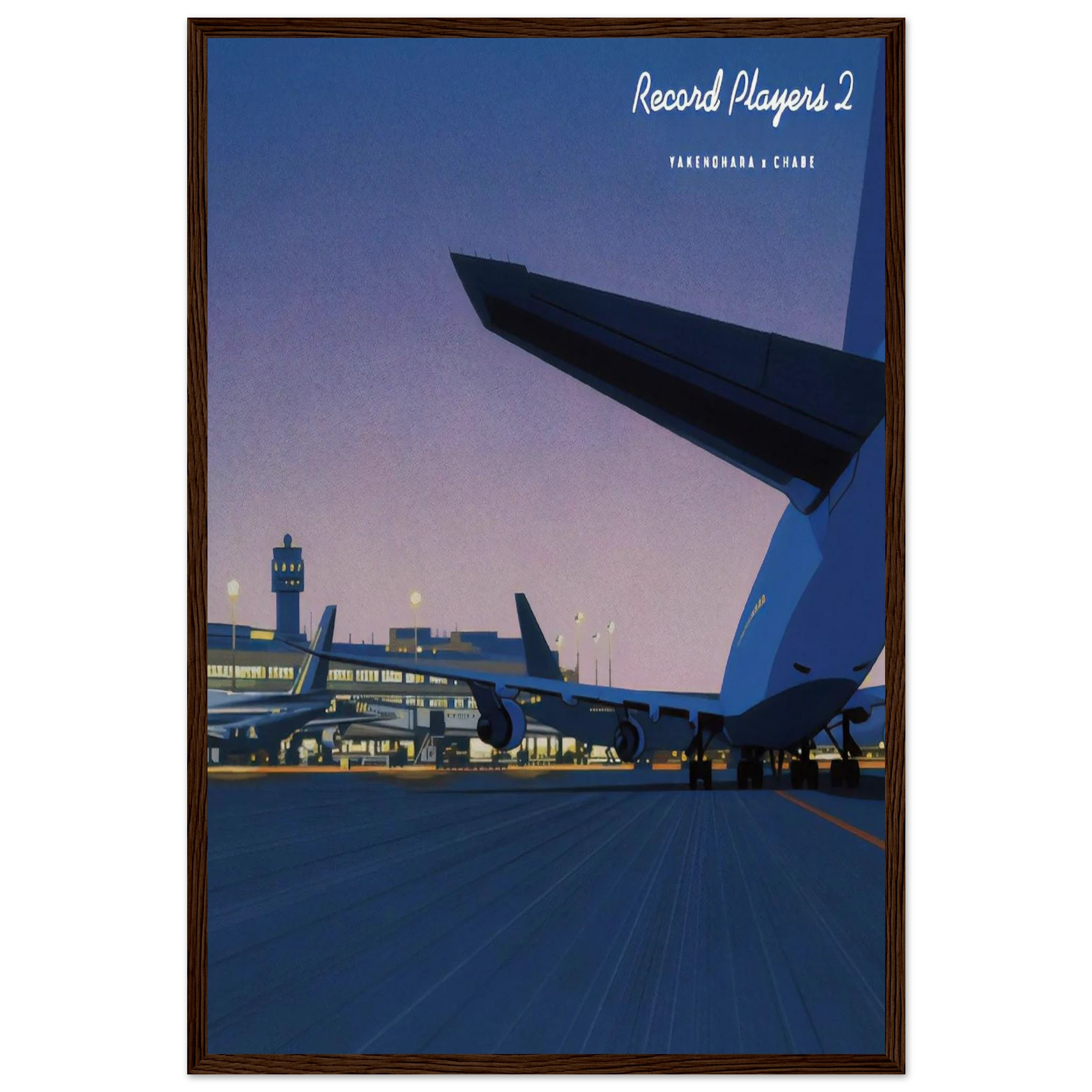 Taxiway Framed Poster | Hiroshi Nagai Framed Prints Wall Art | Hiroshi Nagai Prints