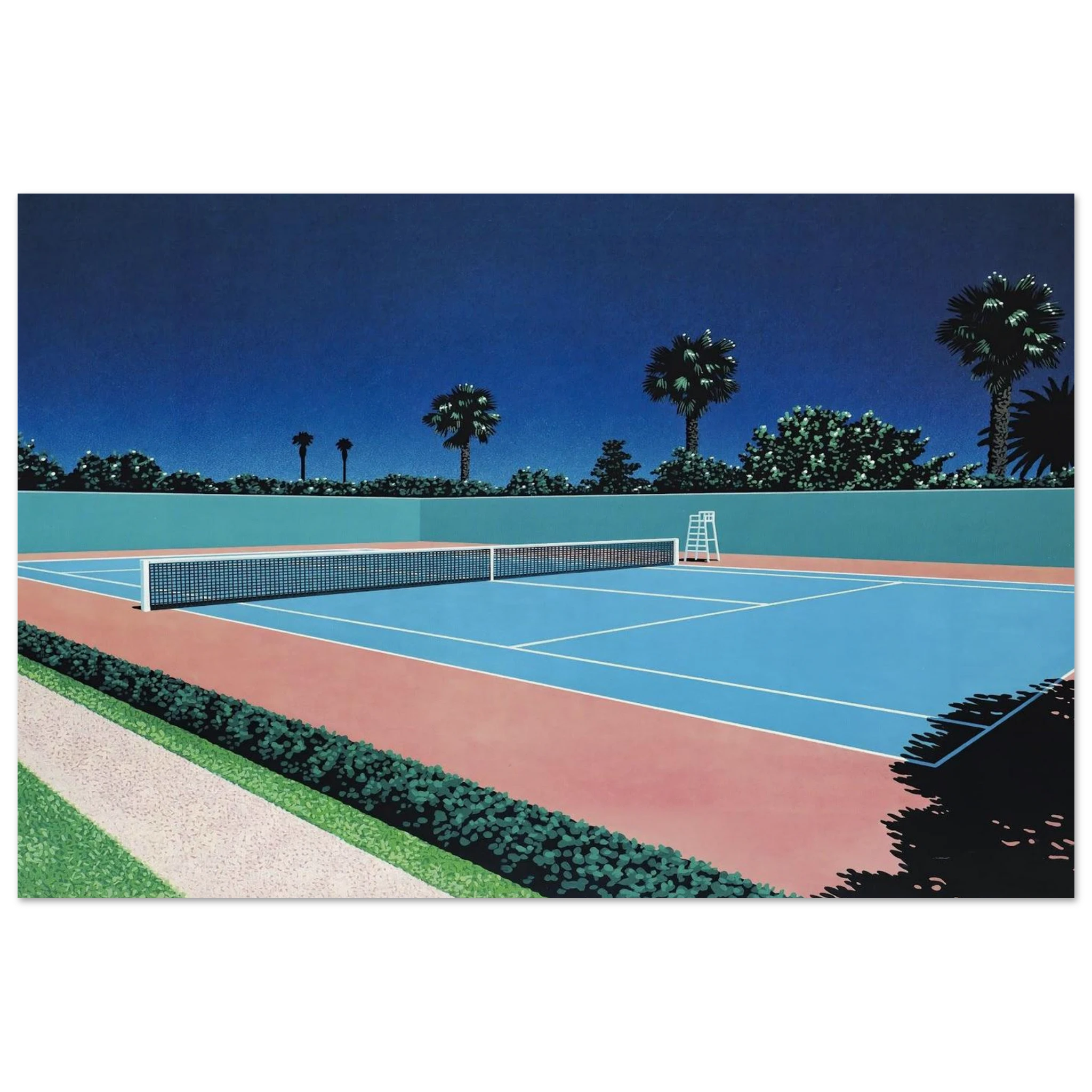 Tennis Court Poster | Hiroshi Nagai Poster | Hiroshi Nagai Prints
