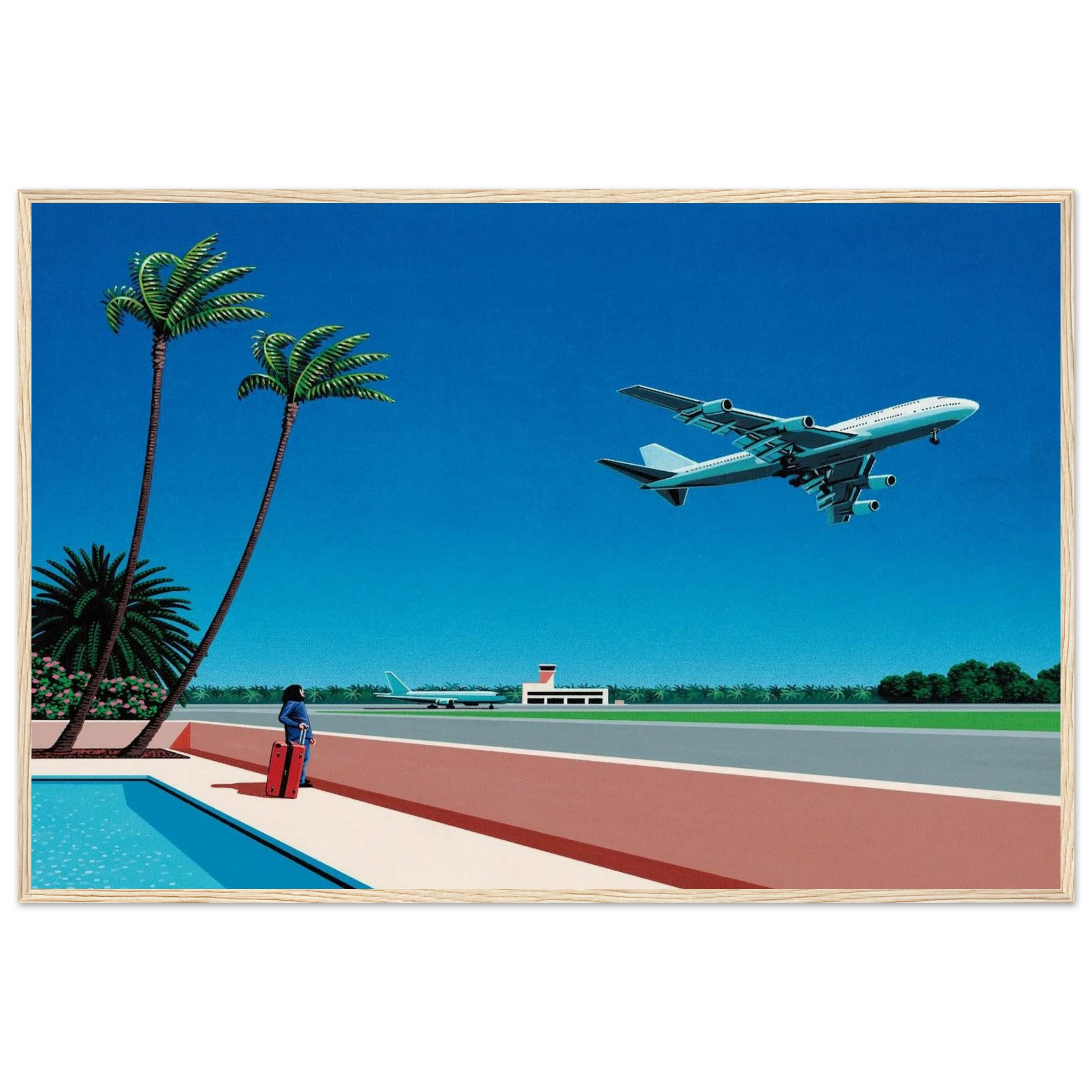 Finest B-R-E-E-Z-E Takeoff Framed Poster | Hiroshi Nagai Framed Prints Wall Art | Hiroshi Nagai Prints