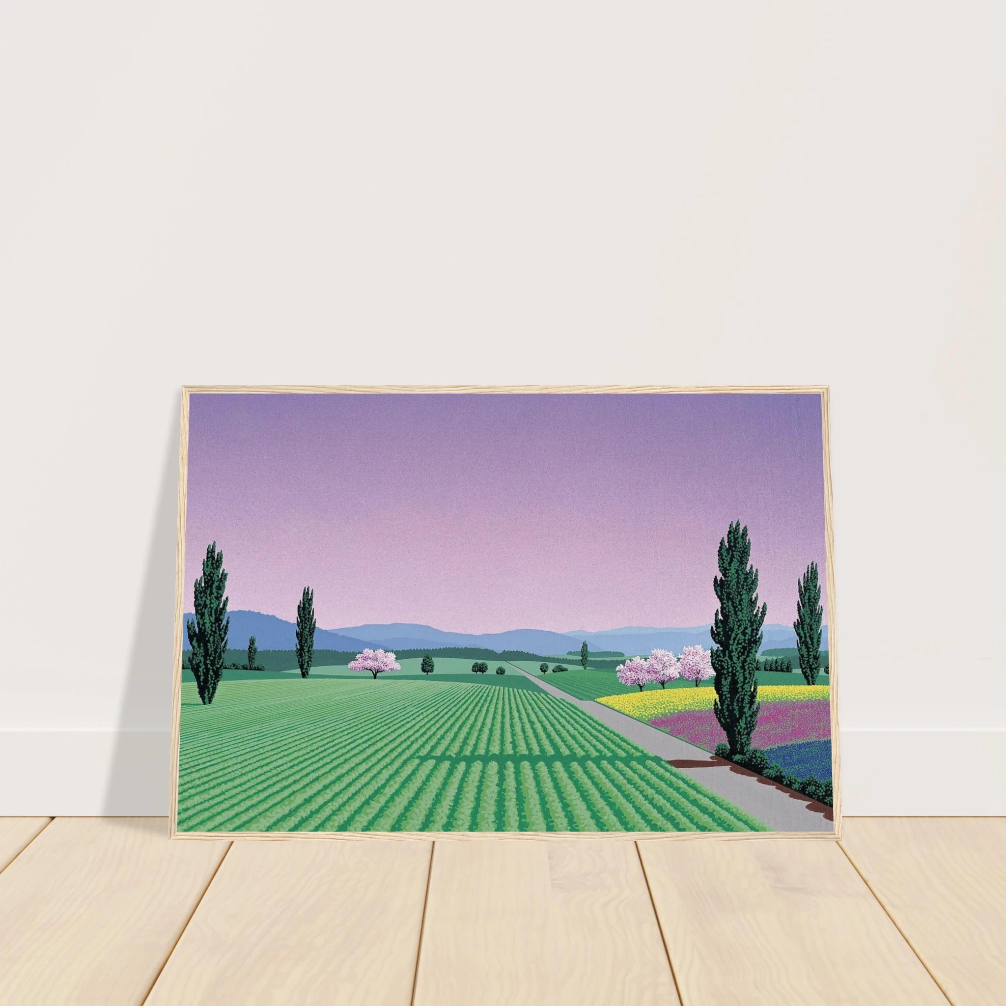 Farmlands Framed Poster | Hiroshi Nagai Framed Prints Wall Art | Hiroshi Nagai Prints