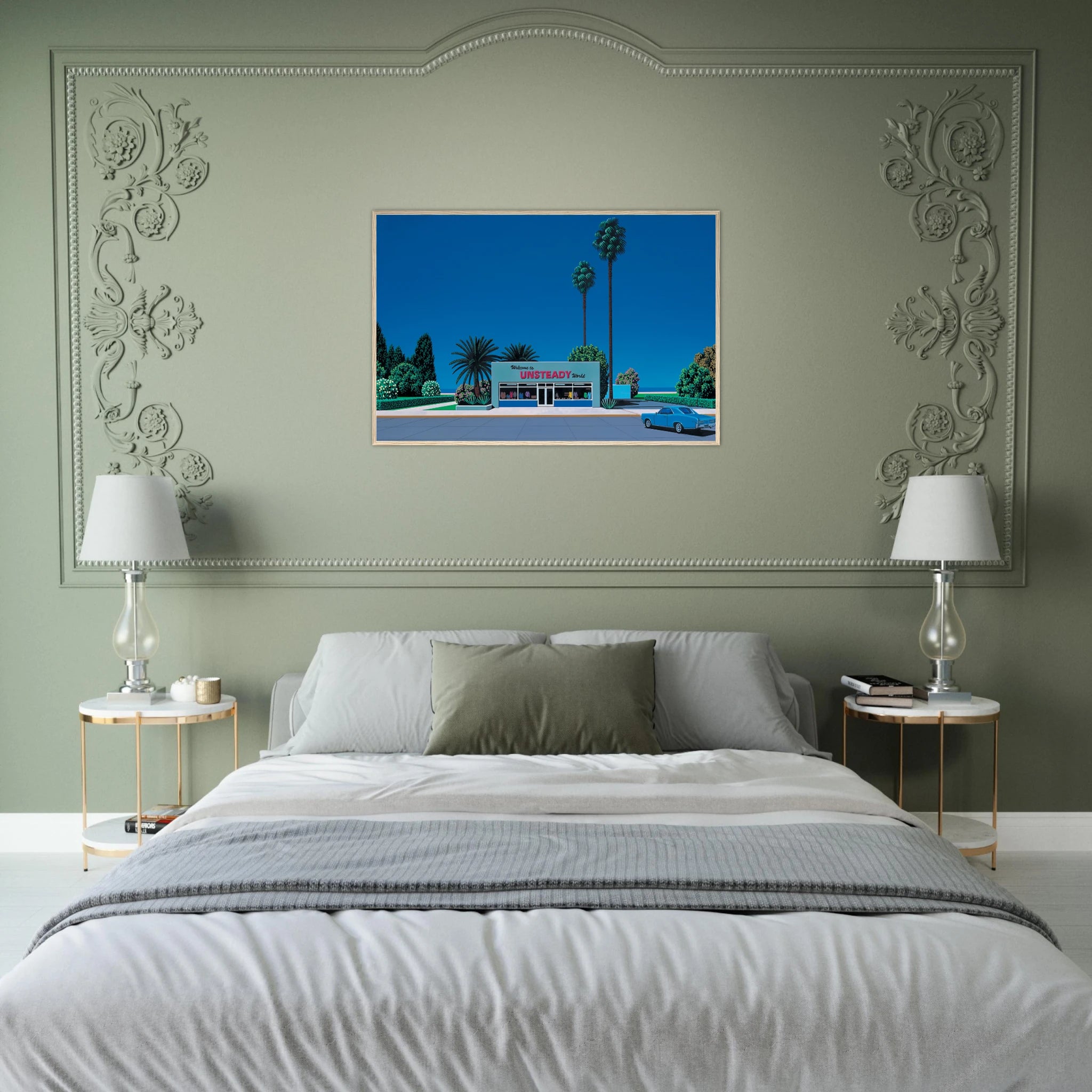 Unsteady World Framed Poster | Hiroshi Nagai Framed Prints Wall Art | Hiroshi Nagai Prints