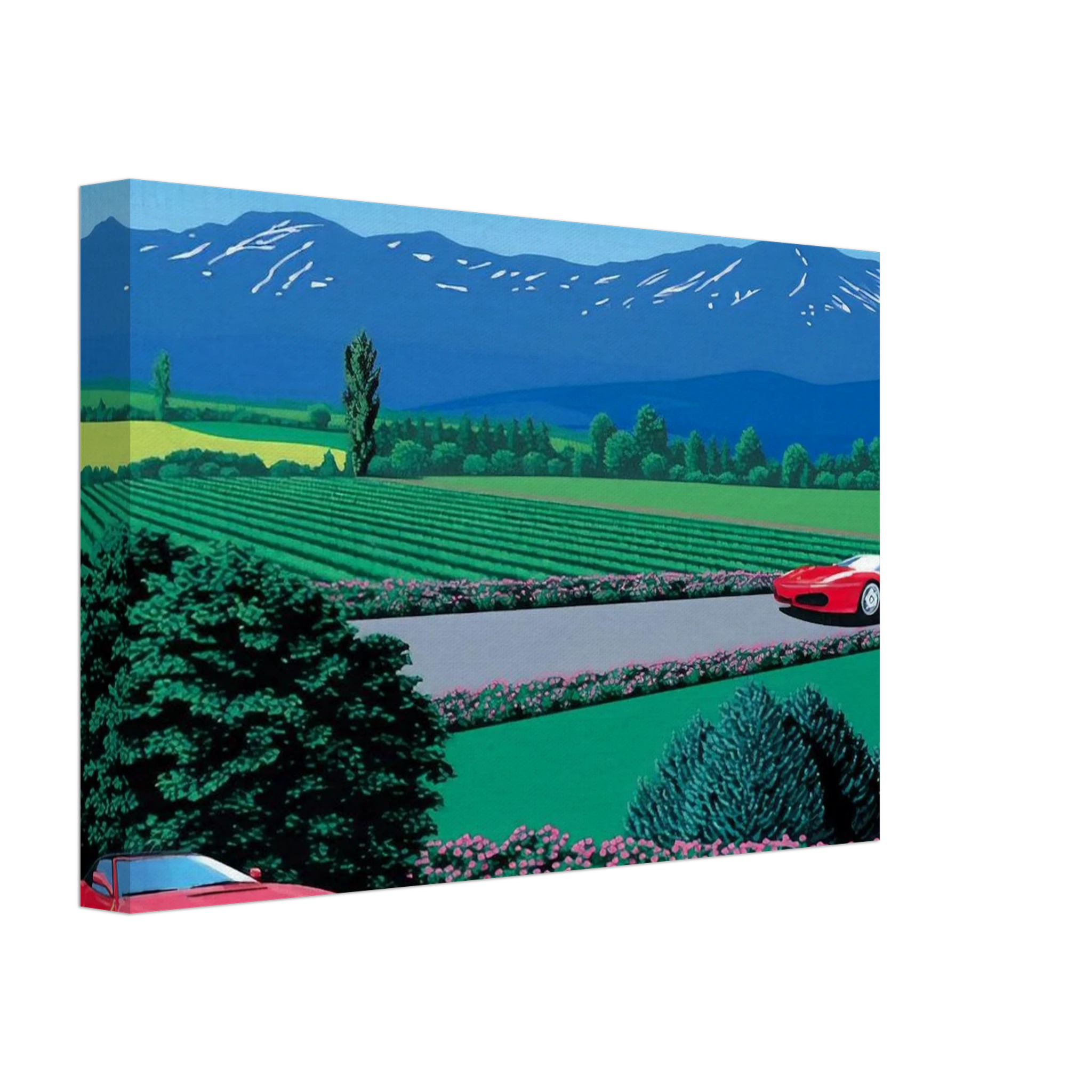 Ferraris traversing the lands Canvas | Hiroshi Nagai Canvas | Hiroshi Nagai Prints