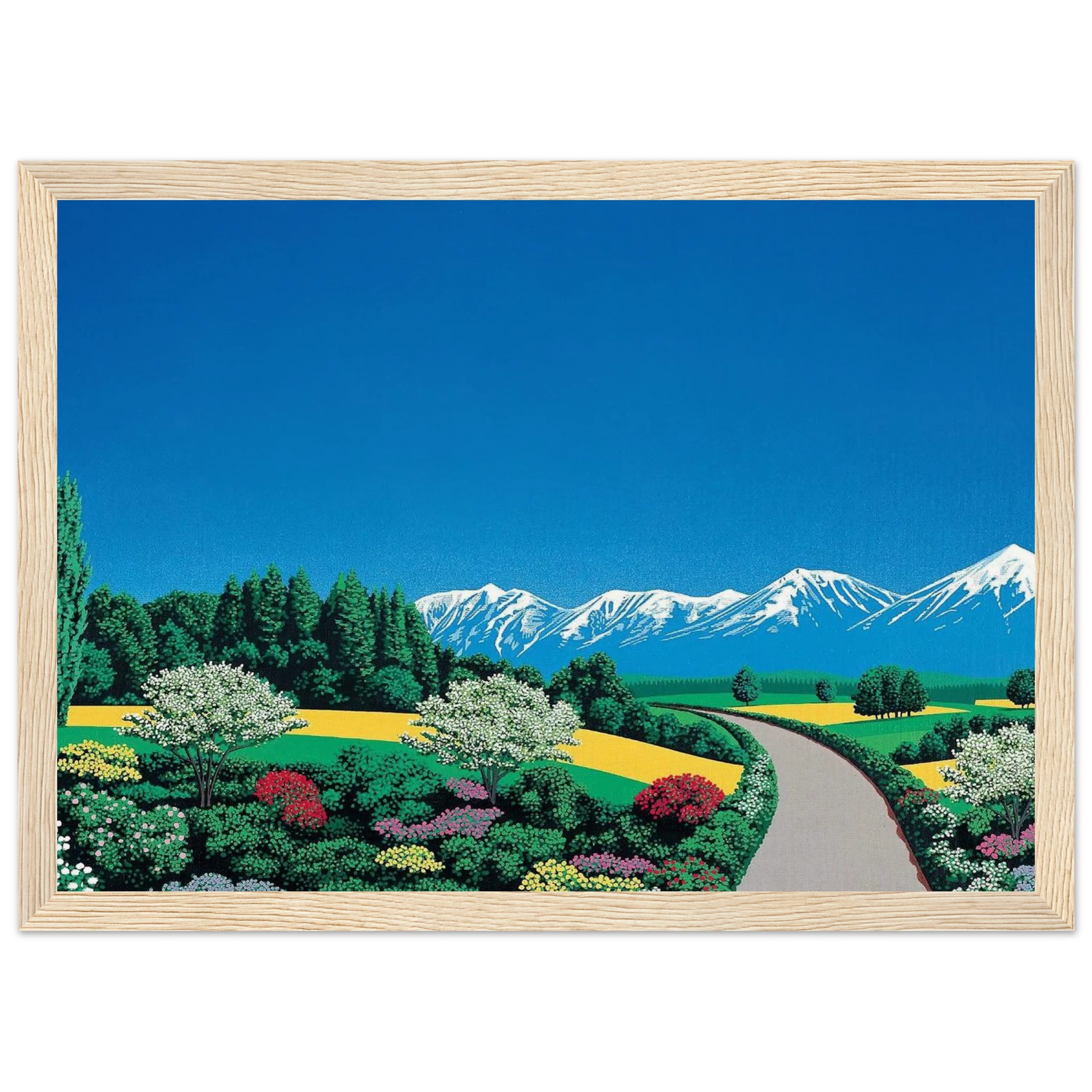 Elv Alps Framed Poster | Hiroshi Nagai Framed Prints Wall Art | Hiroshi Nagai Prints