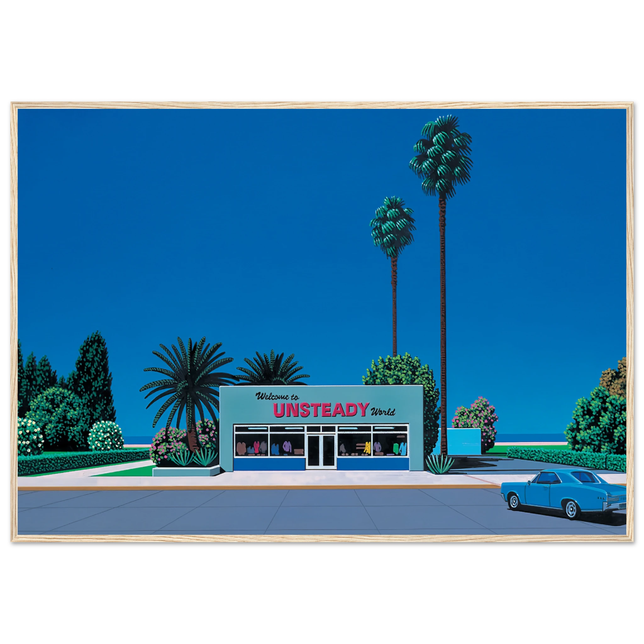 Unsteady World Framed Poster | Hiroshi Nagai Framed Prints Wall Art | Hiroshi Nagai Prints