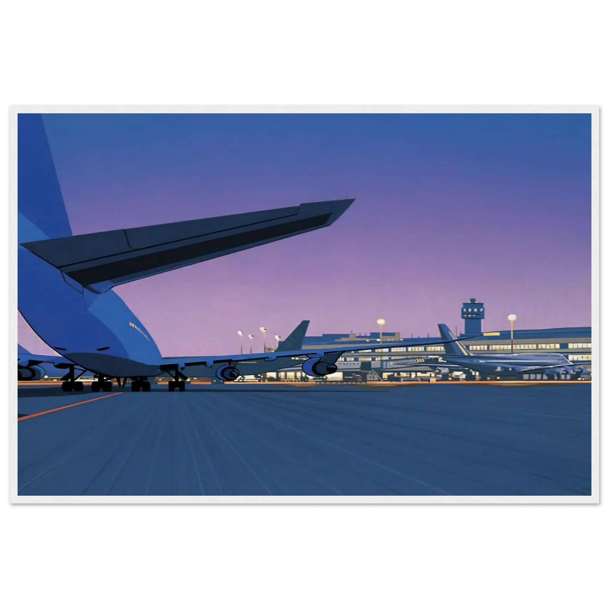Taxiway Framed Poster | Hiroshi Nagai Framed Prints Wall Art | Hiroshi Nagai Prints