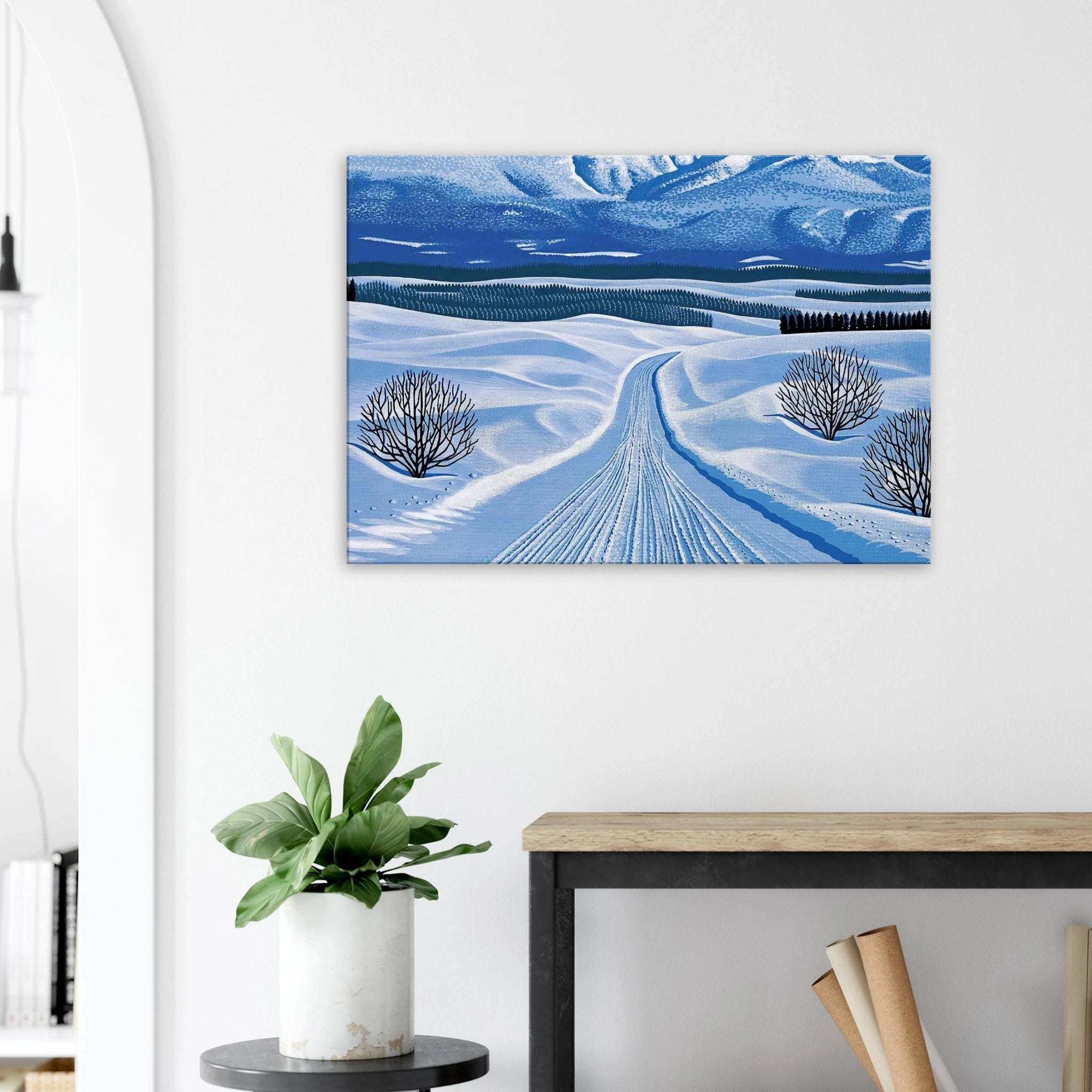 Winter Roads Canvas | Hiroshi Nagai Canvas | Hiroshi Nagai Prints