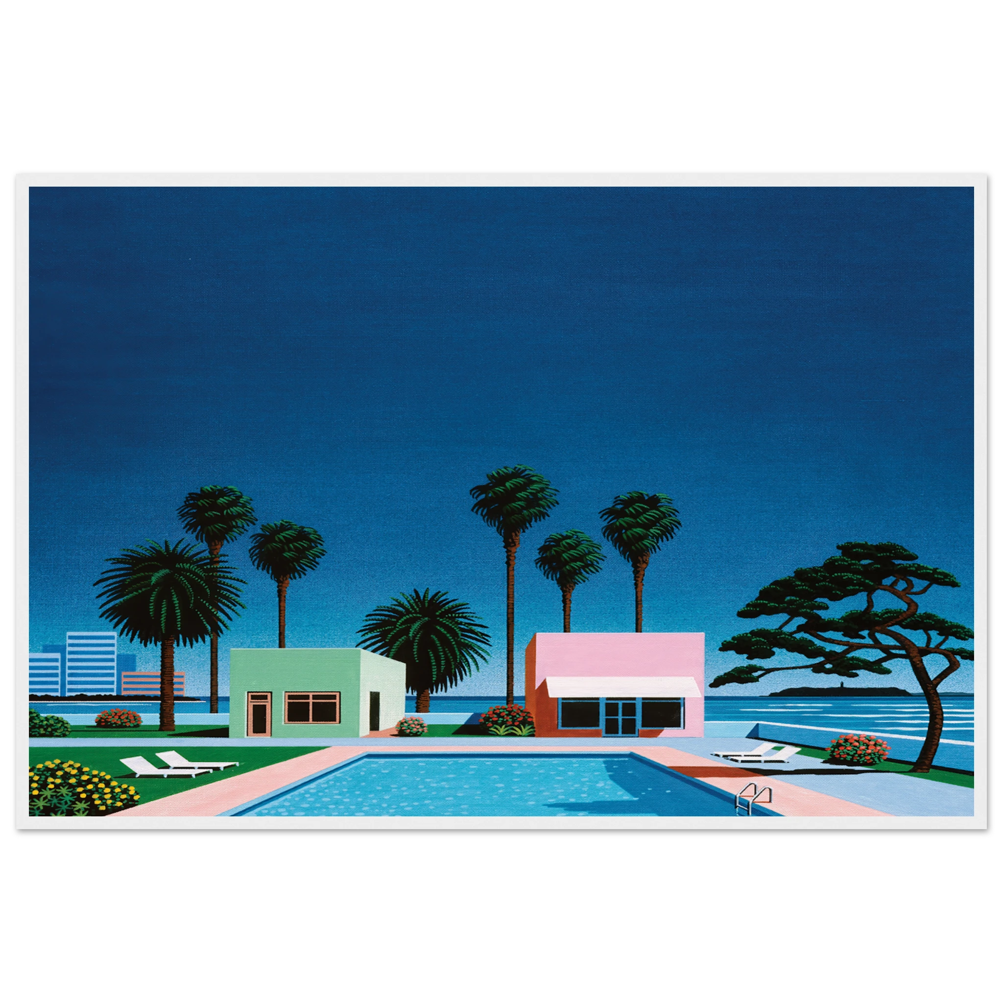 Pacific Breeze Framed Poster | Hiroshi Nagai Framed Prints Wall Art | Hiroshi Nagai Prints