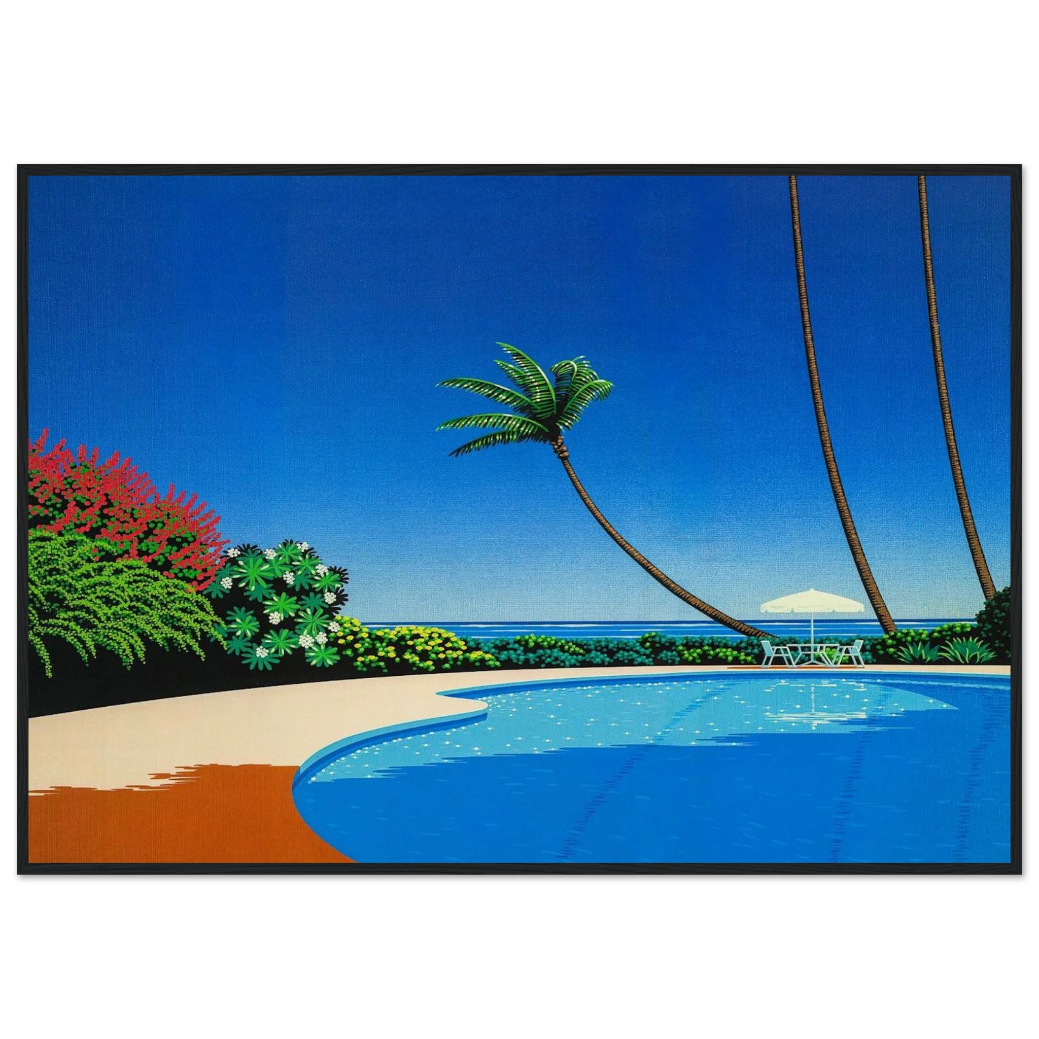 Shade of Palm Grove II Framed Poster | Hiroshi Nagai Framed Prints Wall Art | Hiroshi Nagai Prints