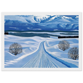Winter Roads Framed Poster | Hiroshi Nagai Framed Prints Wall Art | Hiroshi Nagai Prints