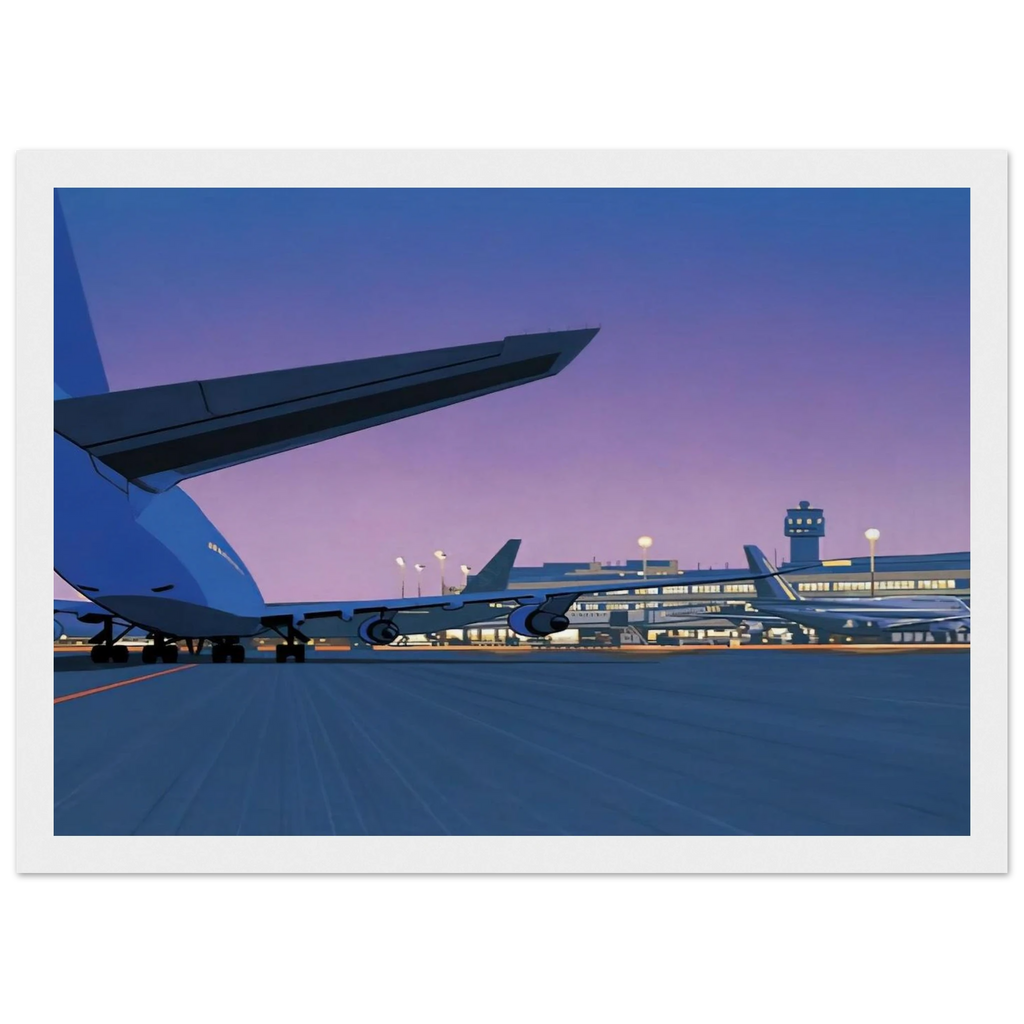 Taxiway Framed Poster | Hiroshi Nagai Framed Prints Wall Art | Hiroshi Nagai Prints