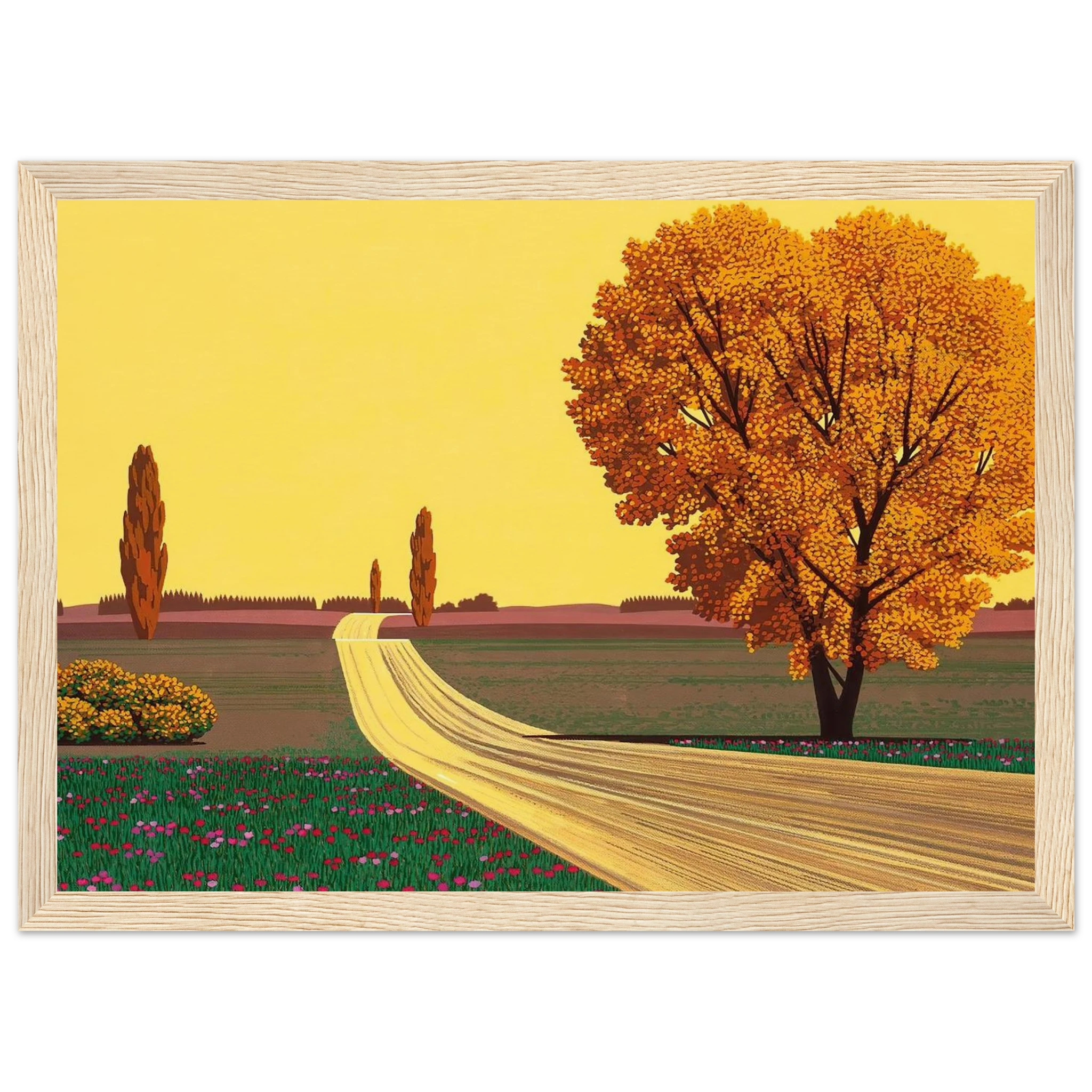 Autumn Framed Poster | Hiroshi Nagai Framed Prints Wall Art | Hiroshi Nagai Prints