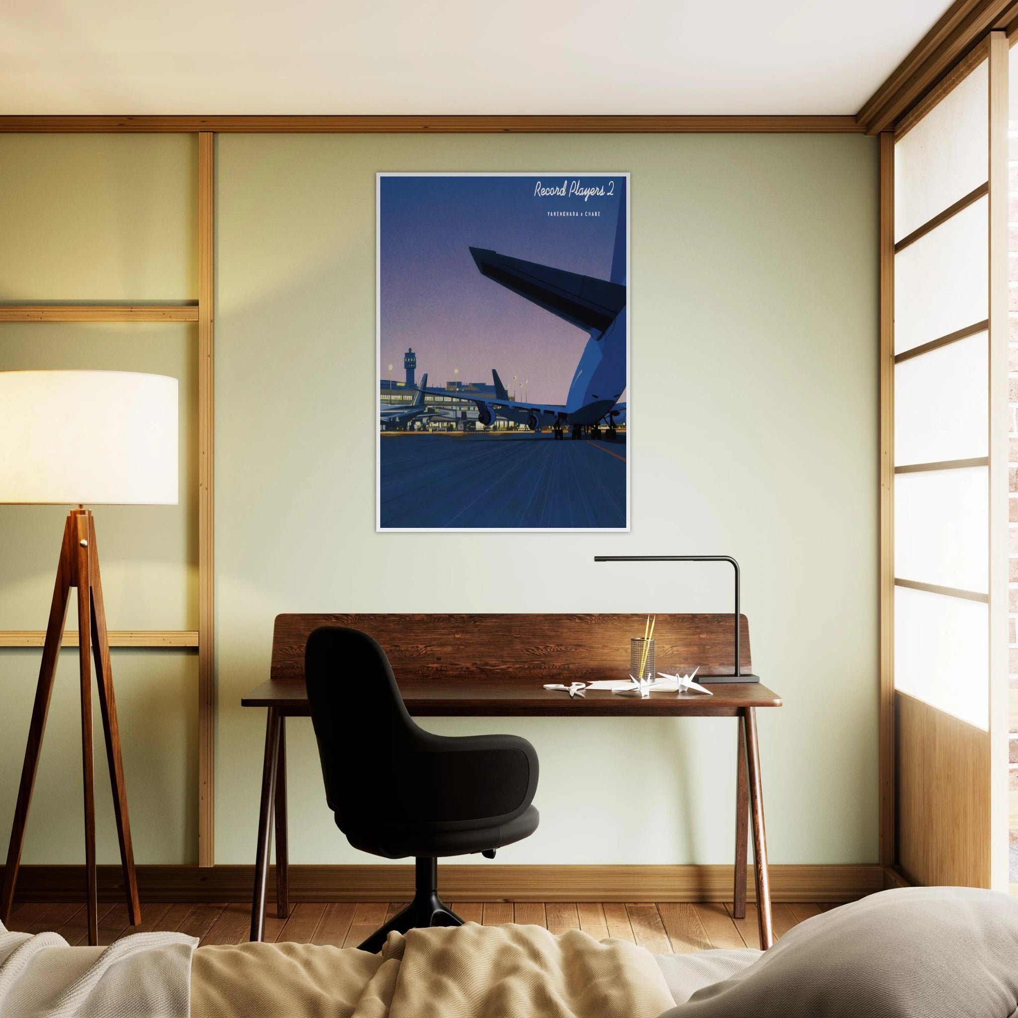 Taxiway Framed Poster | Hiroshi Nagai Framed Prints Wall Art | Hiroshi Nagai Prints