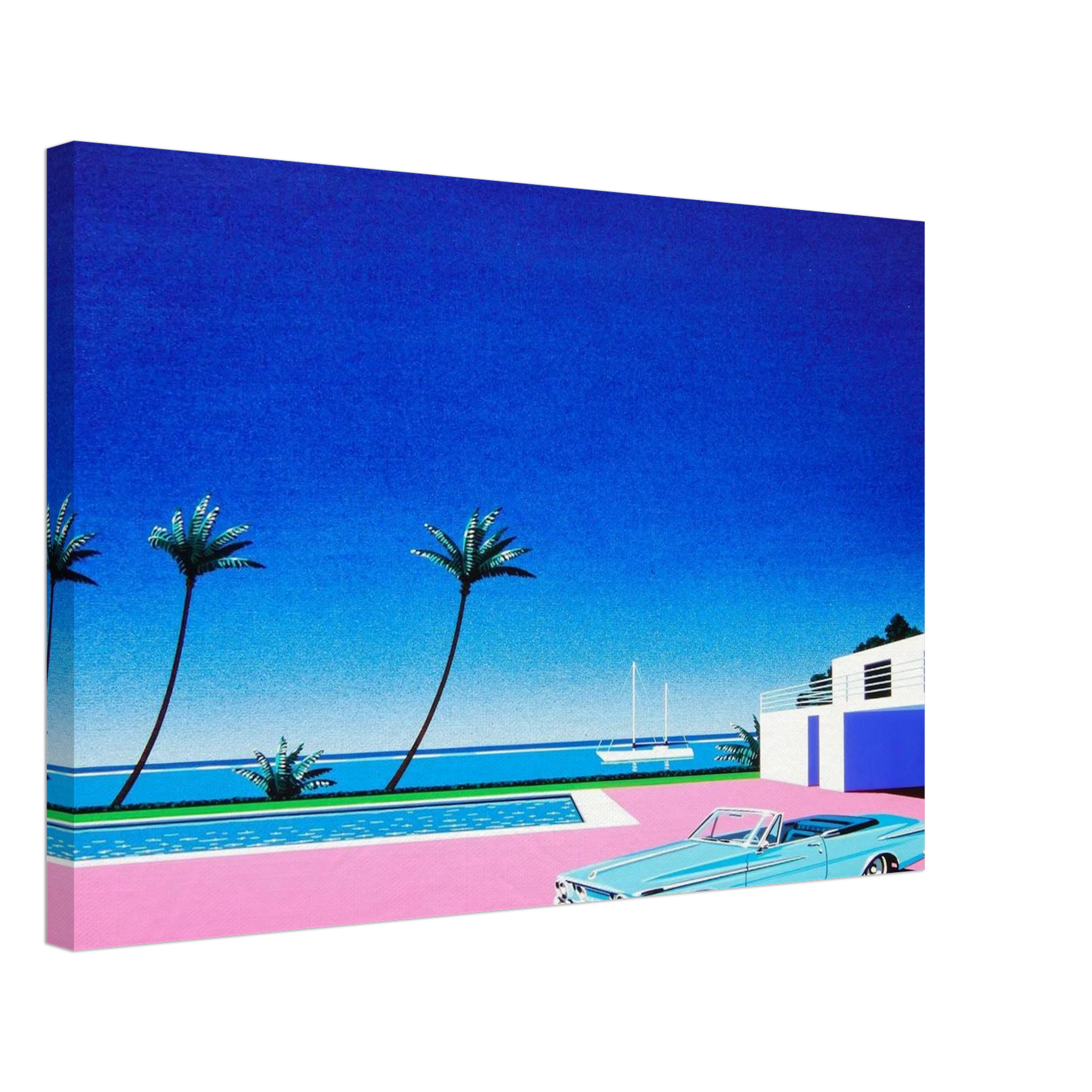 Pink Driveway Canvas | Hiroshi Nagai Canvas | Hiroshi Nagai Prints
