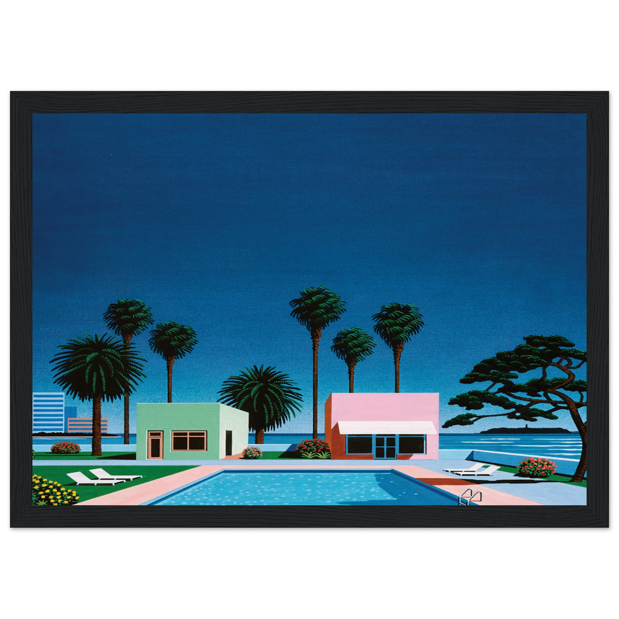 Pacific Breeze Framed Poster | Hiroshi Nagai Framed Prints Wall Art | Hiroshi Nagai Prints