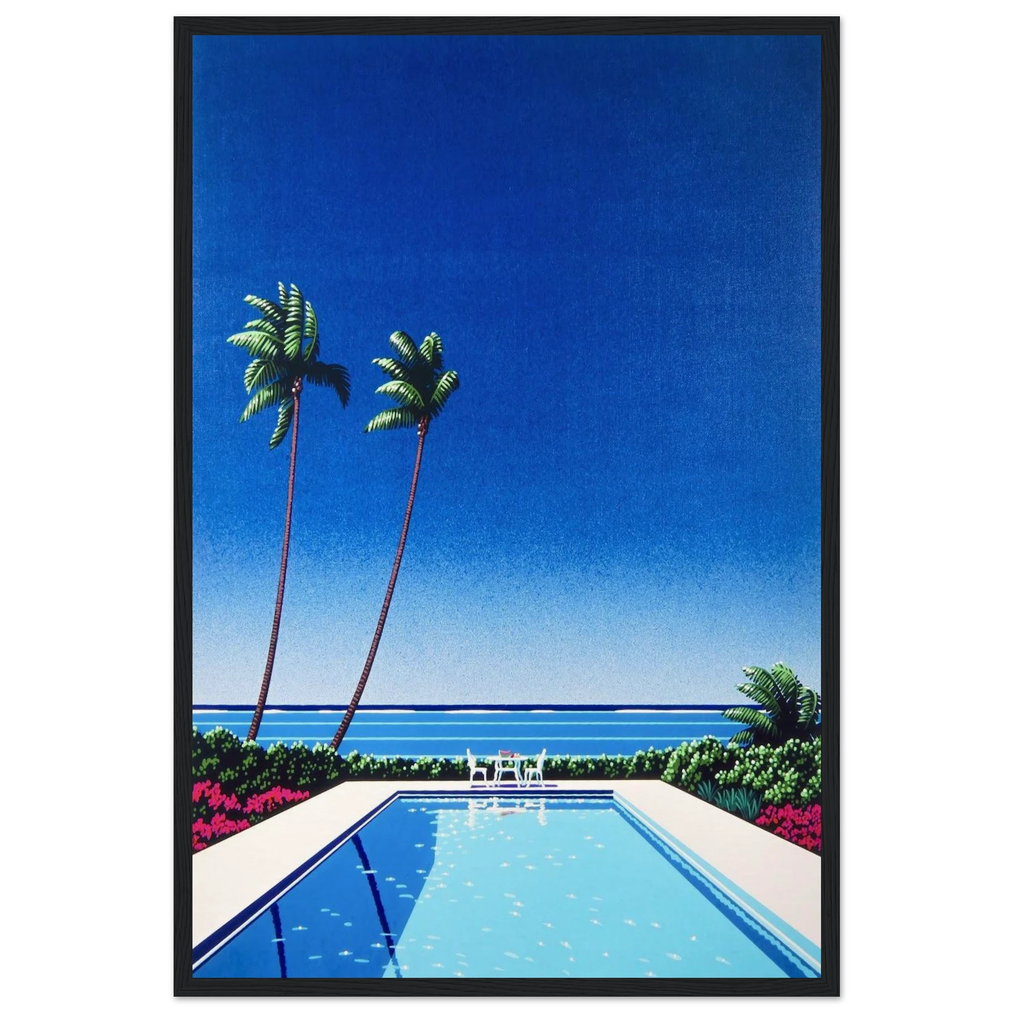 Watermelon Pool Framed Poster | Hiroshi Nagai Framed Prints Wall Art | Hiroshi Nagai Prints